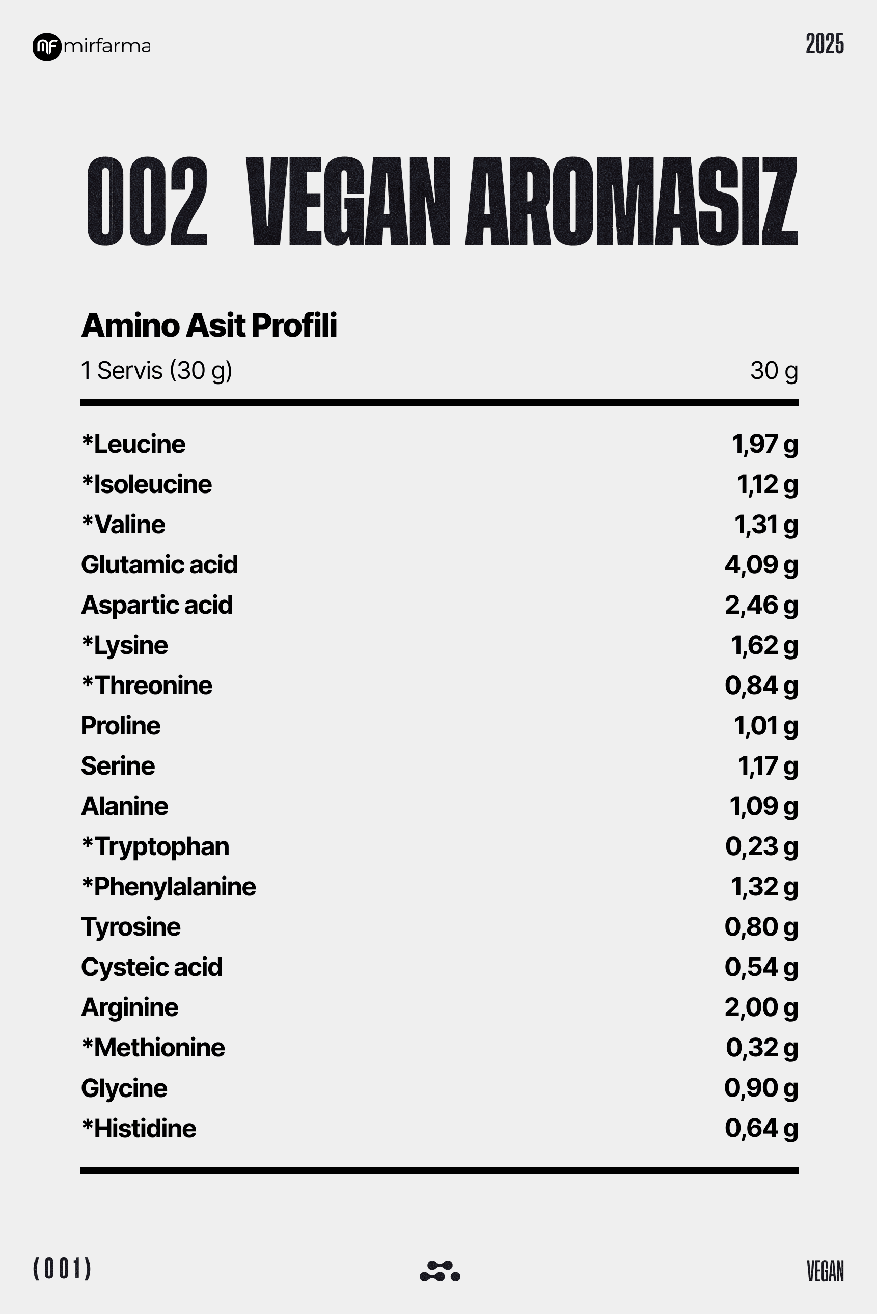 Aromasız Vegan Protein
