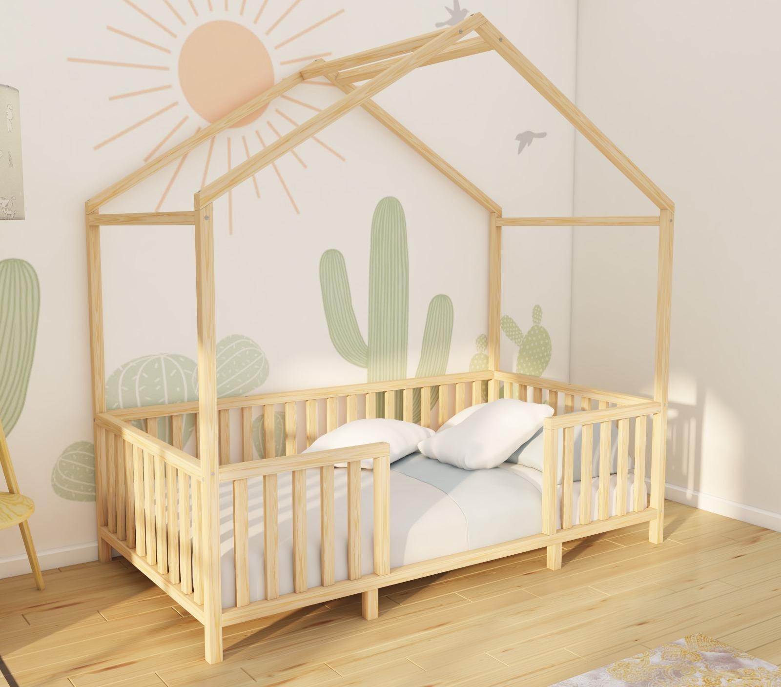 Ripon - Montessori Wooden Bed with Roof