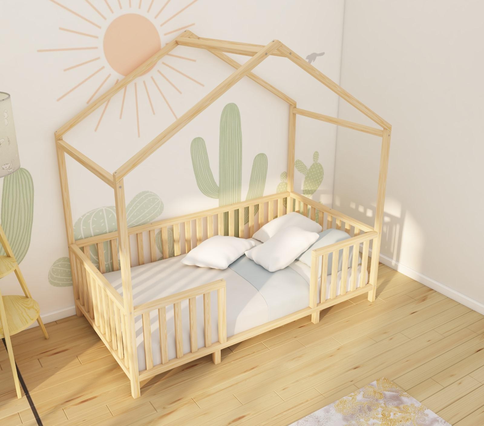 Ripon - Montessori Wooden Bed with Roof