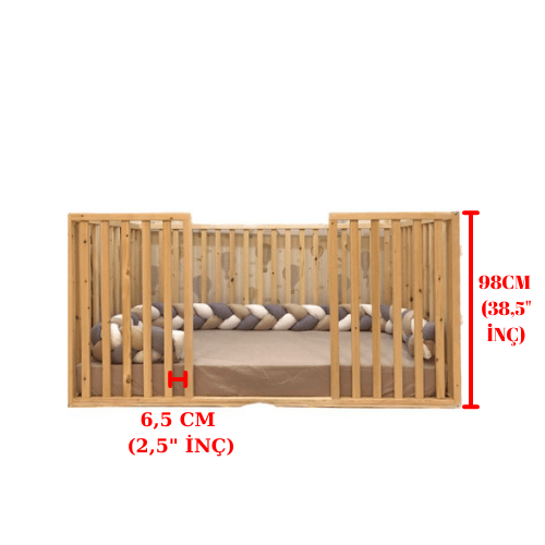 Wooden Montessori Bed - High Quality and Safety for Autistic Children