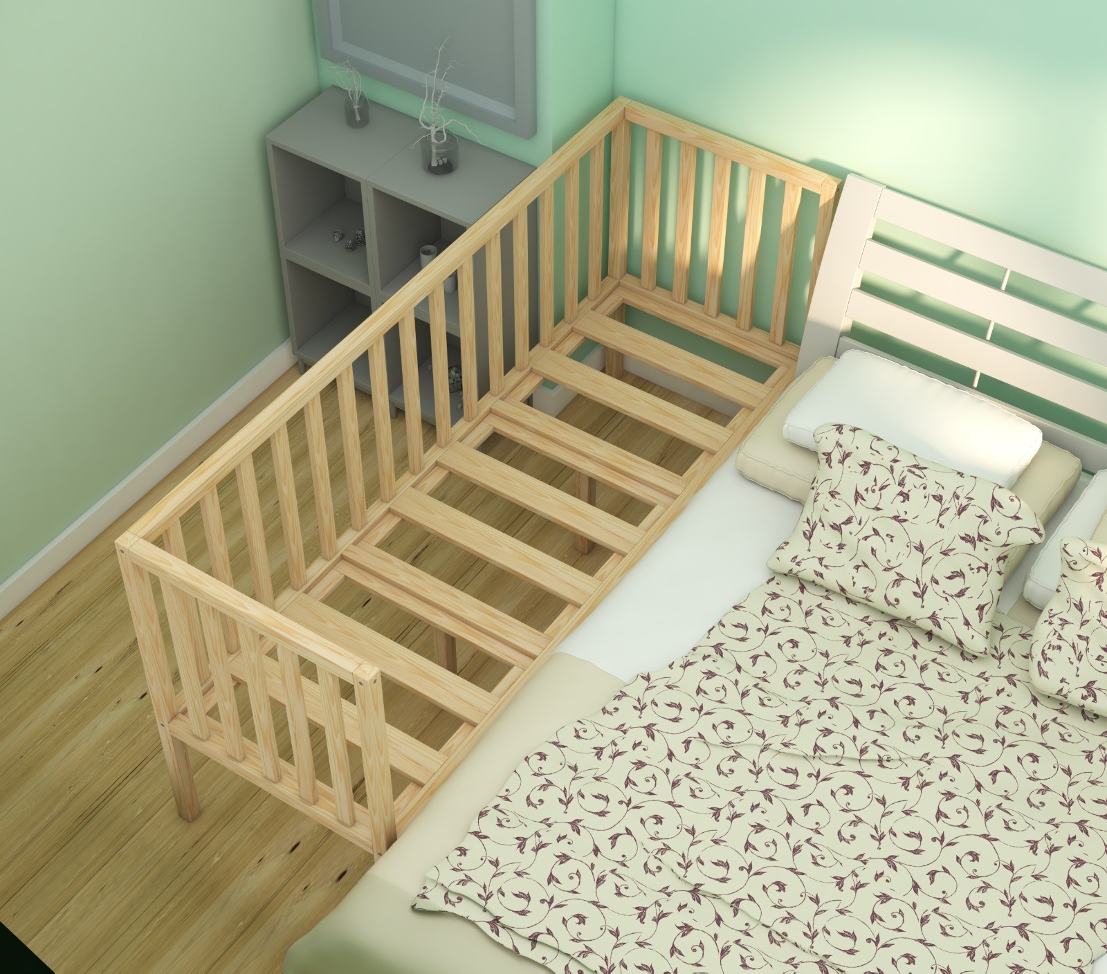 Montessori Bed Next to Mother