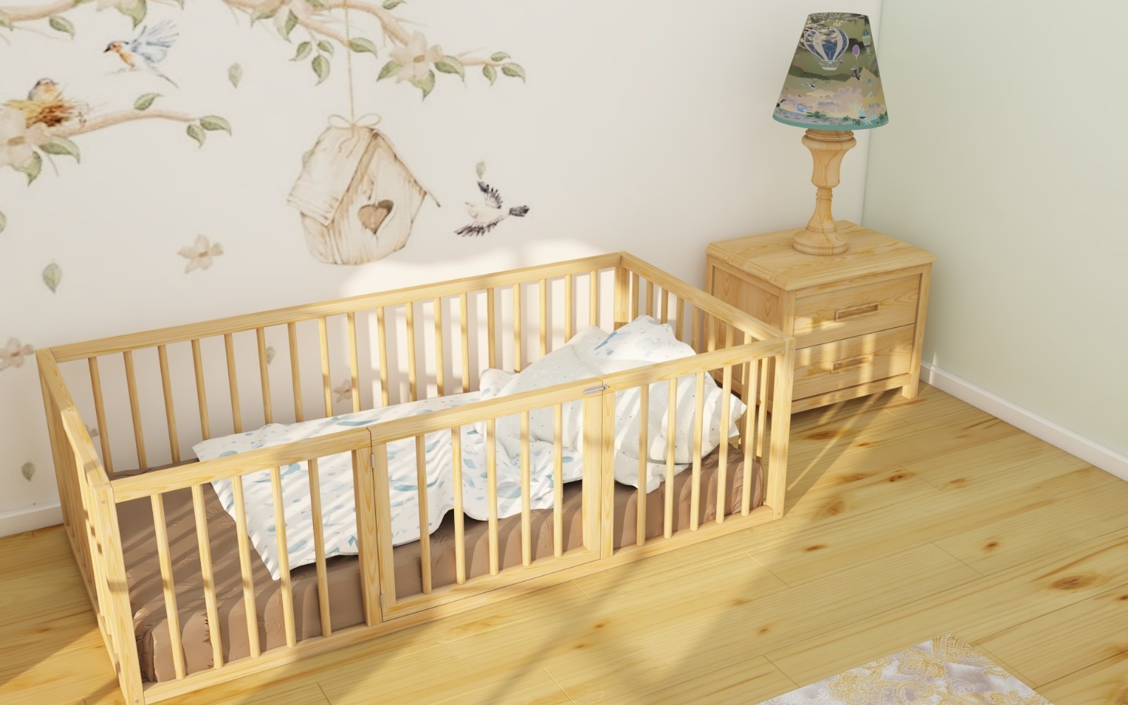 Bath - Montessori Wooden Children's Bed