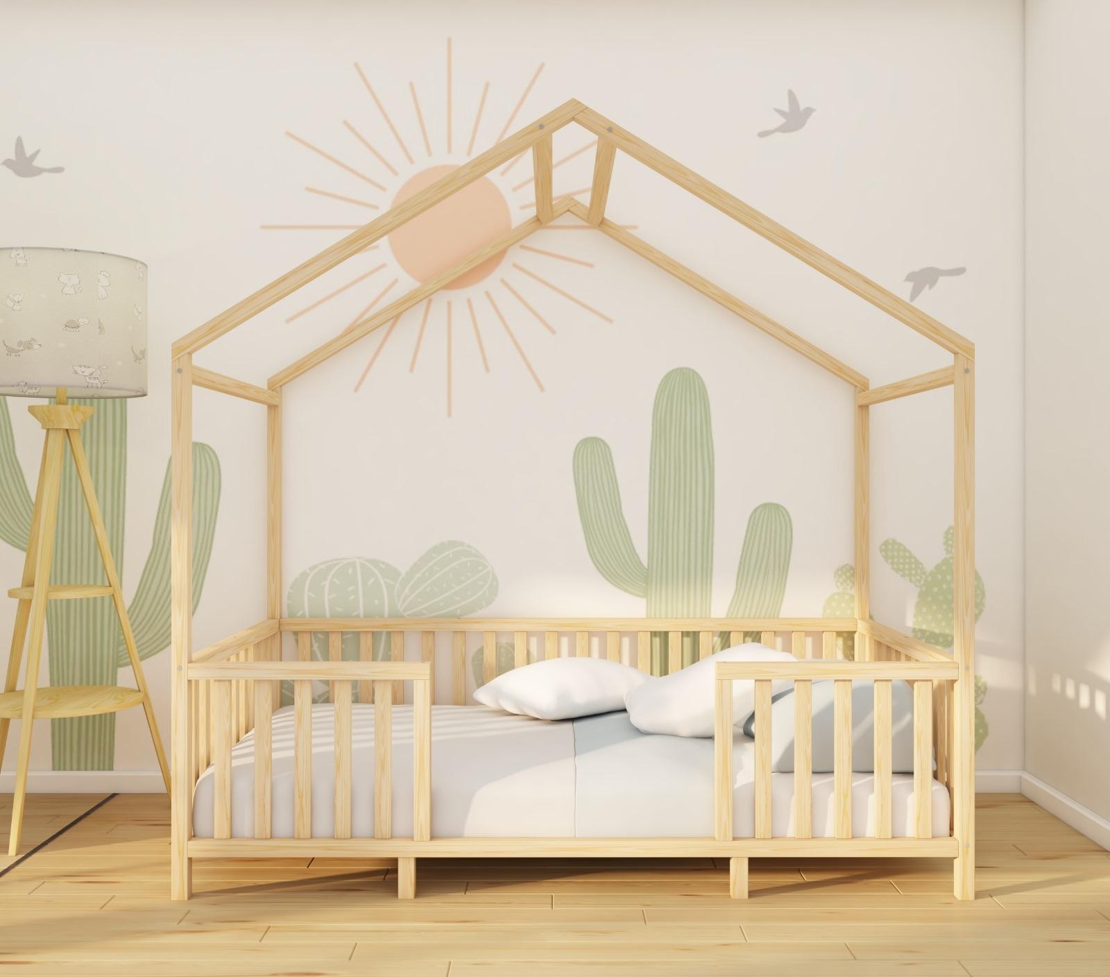 Ripon - Montessori Wooden Bed with Roof