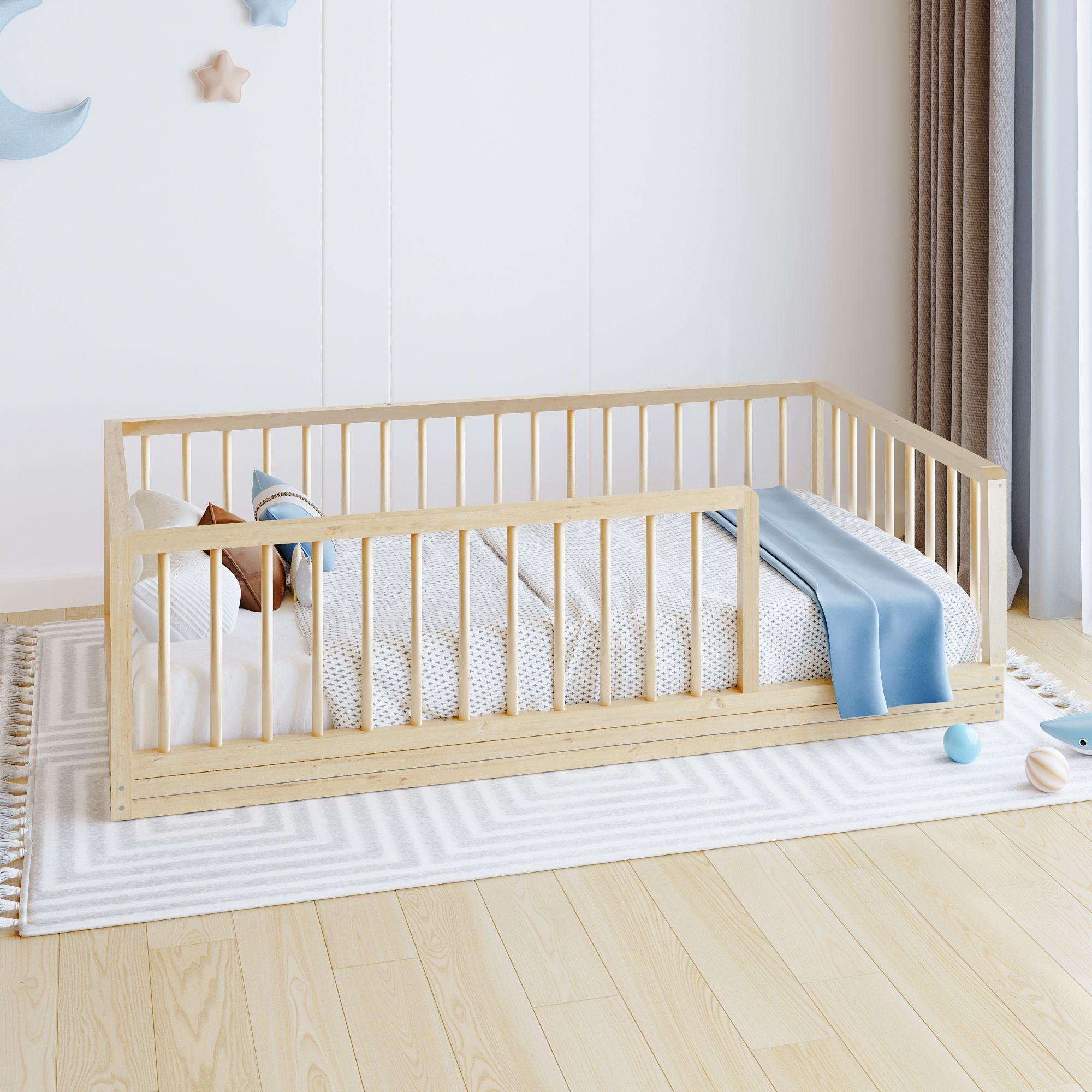 Play and Sleeping Area: Montessori Bed, Sofa