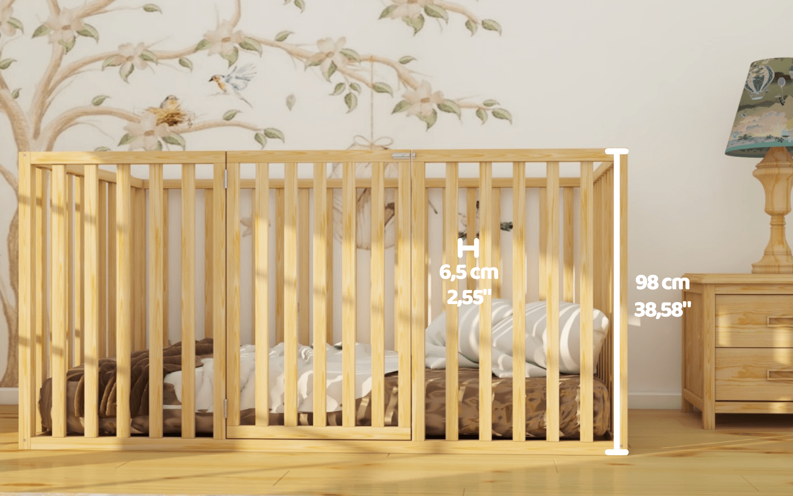 Everest - Pine Tree High Montessori Floor Bed