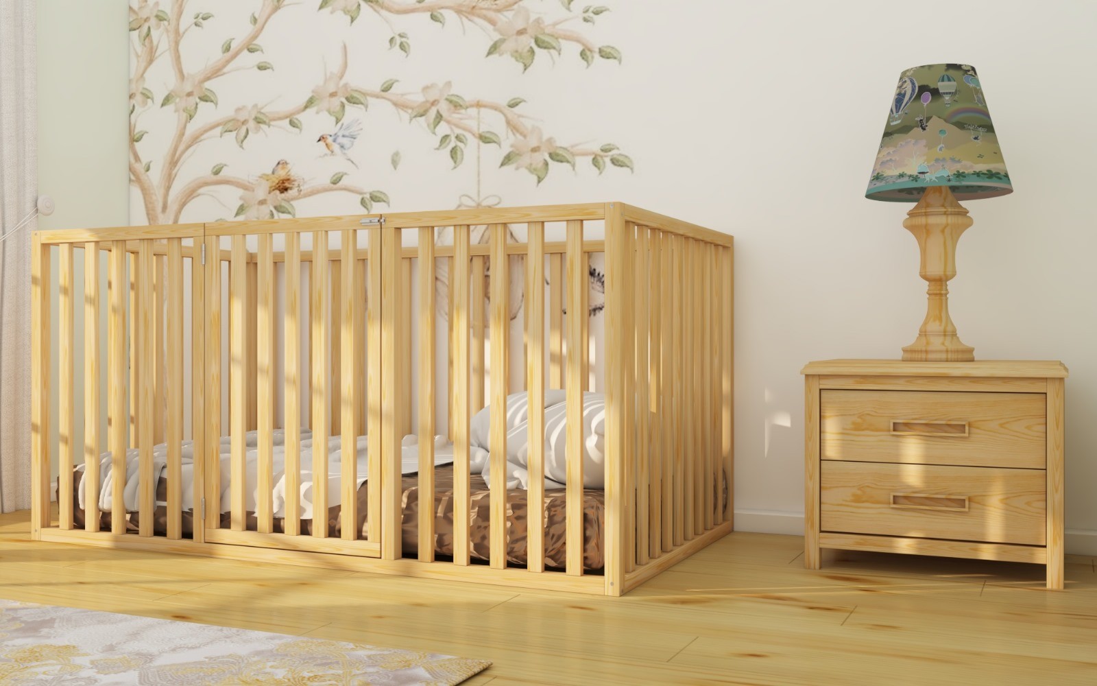 Everest - Pine Tree High Montessori Floor Bed