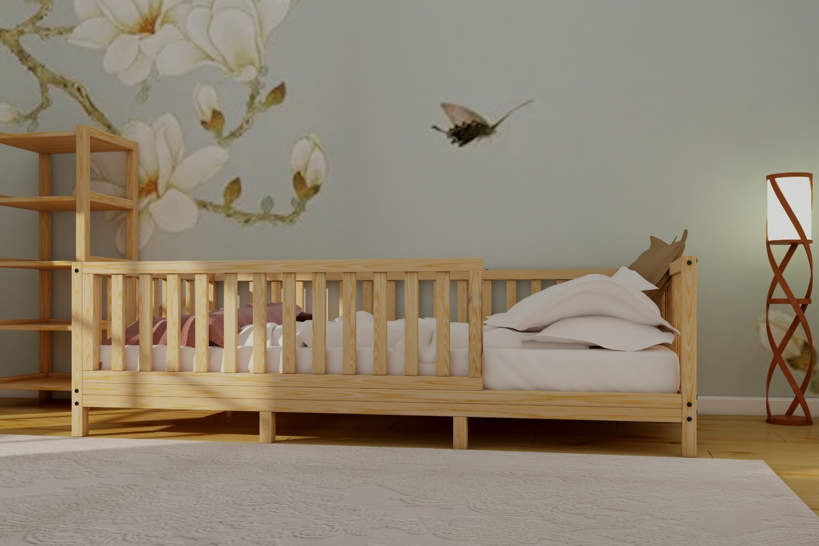 Play and Sleeping Area: Montessori Bed, Sofa