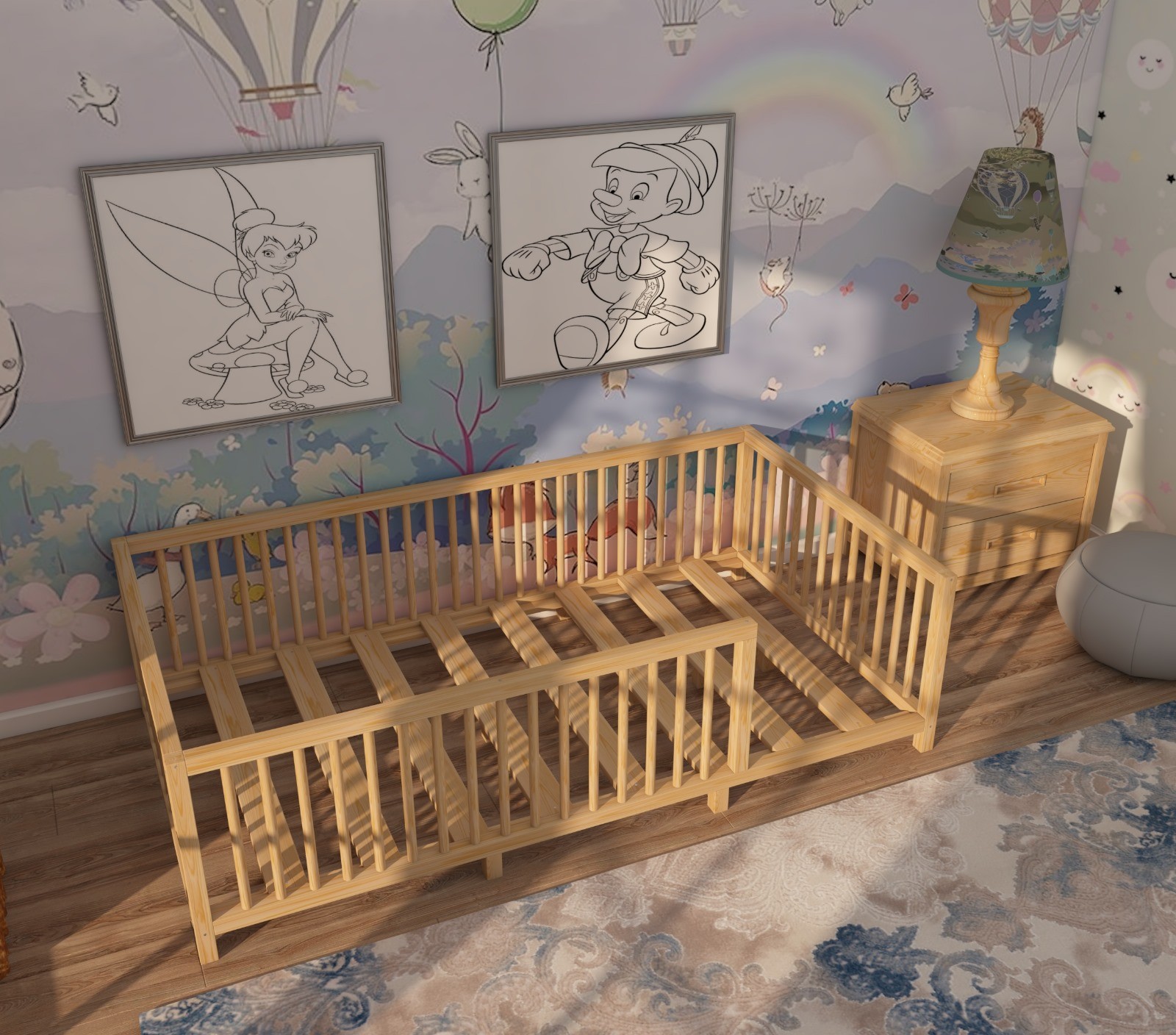 Coventry - Montessori Wooden Bed 28" Height