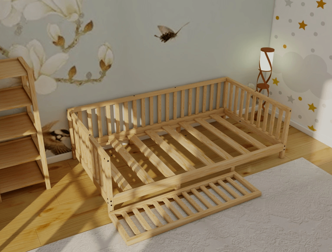 Bristol - Play and Sleep Area: Montessori Bed, Sofa Dual Use