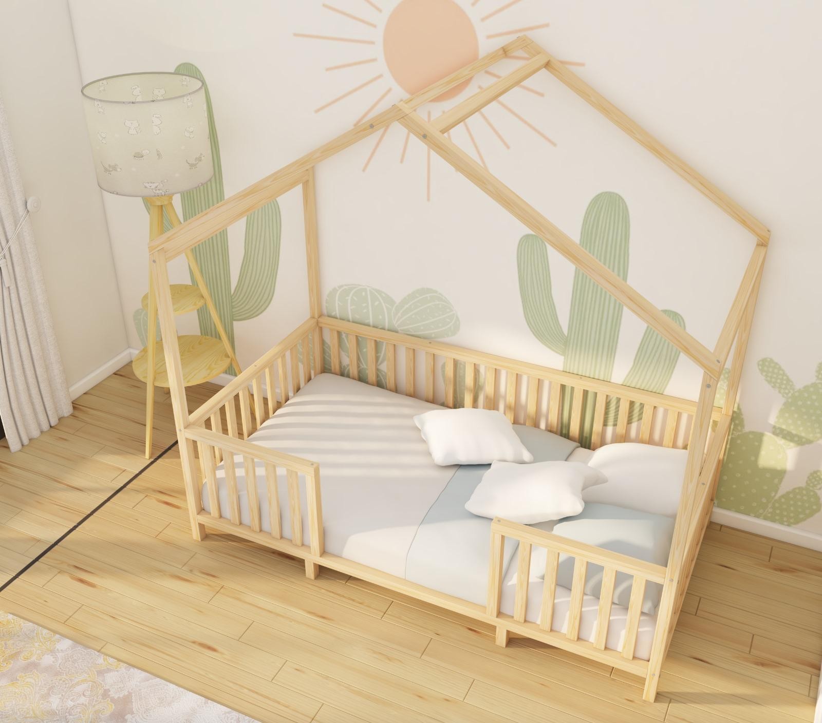 Ripon - Montessori Wooden Bed with Roof