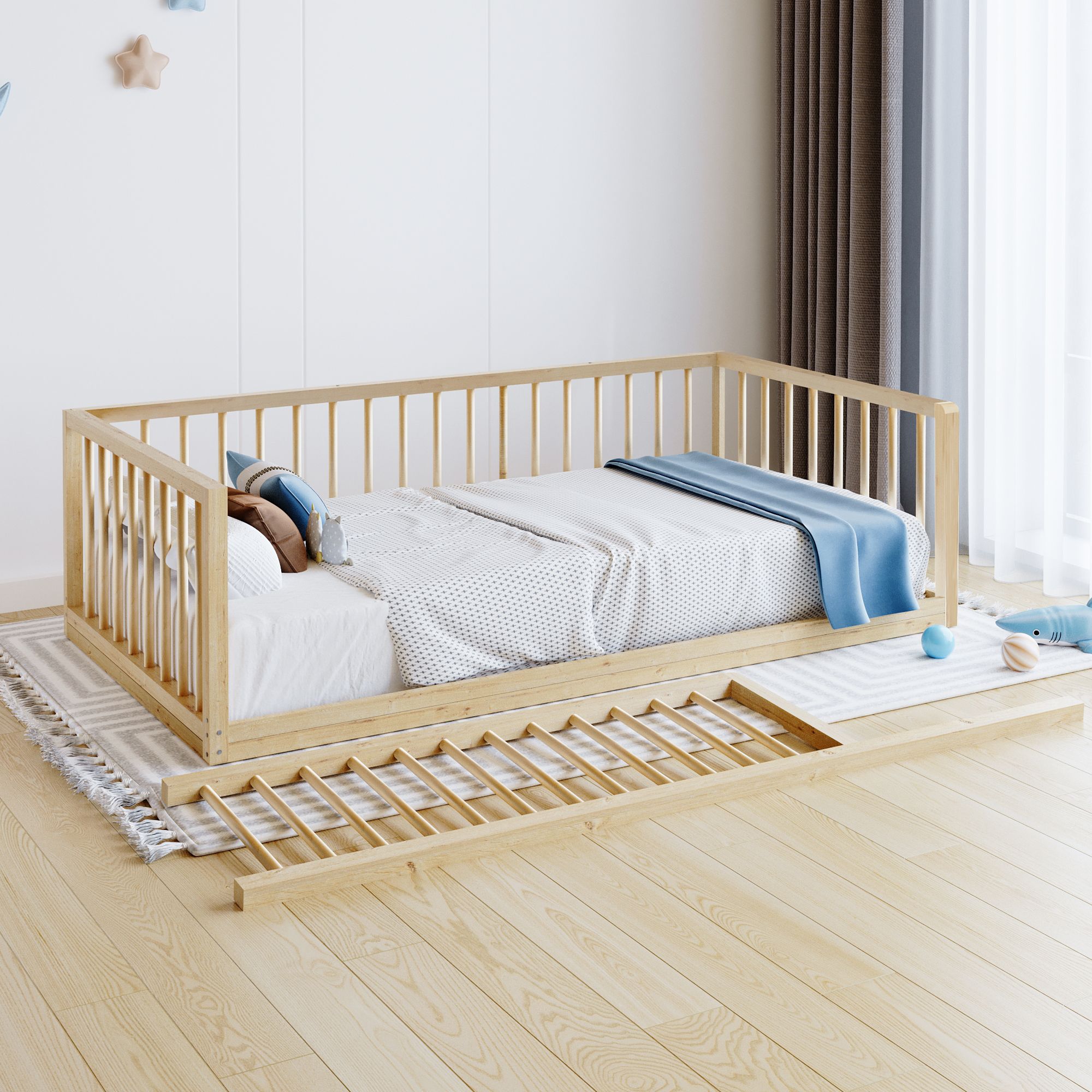 Play and Sleeping Area: Montessori Bed, Sofa