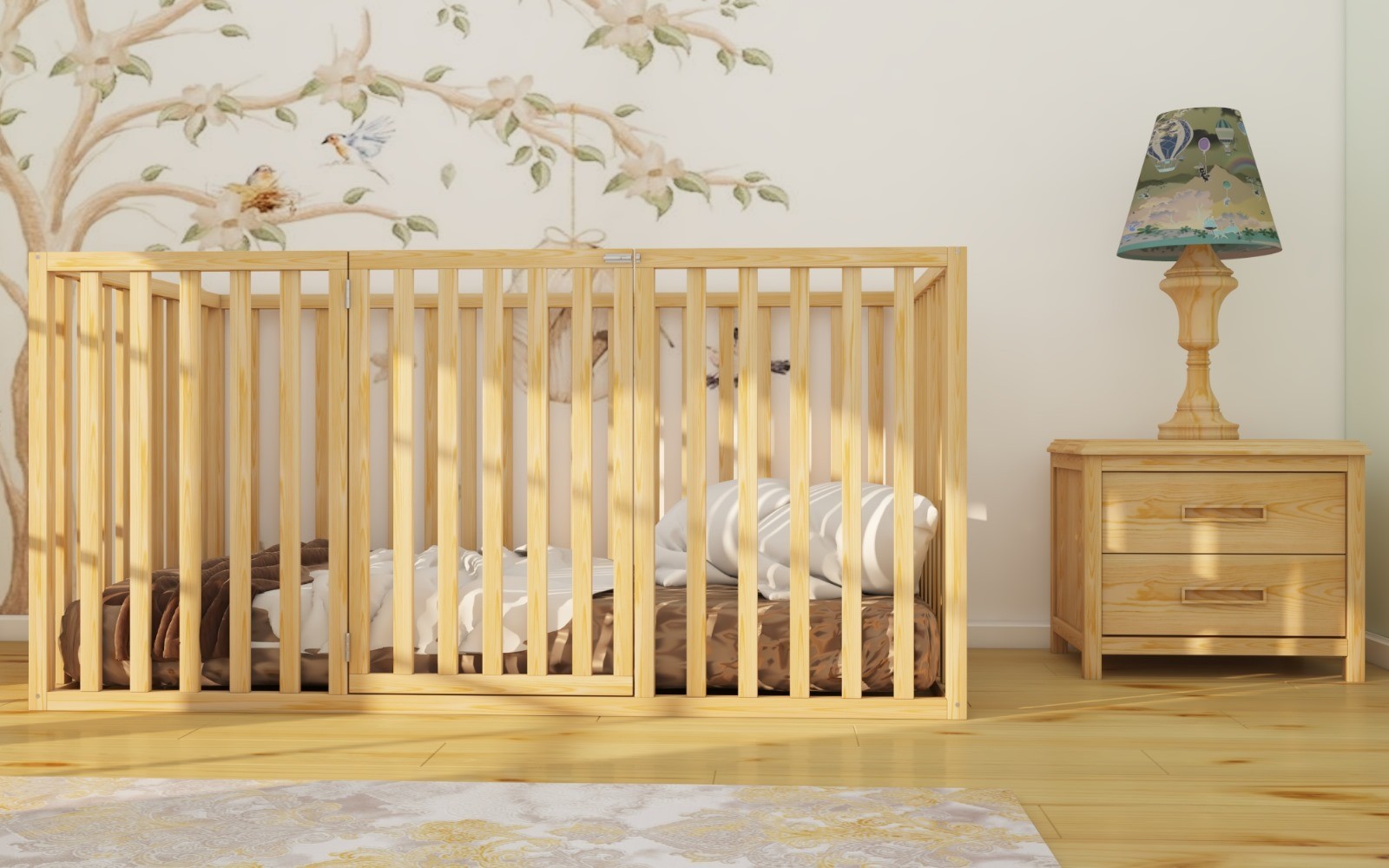 Everest - Pine Tree High Montessori Floor Bed