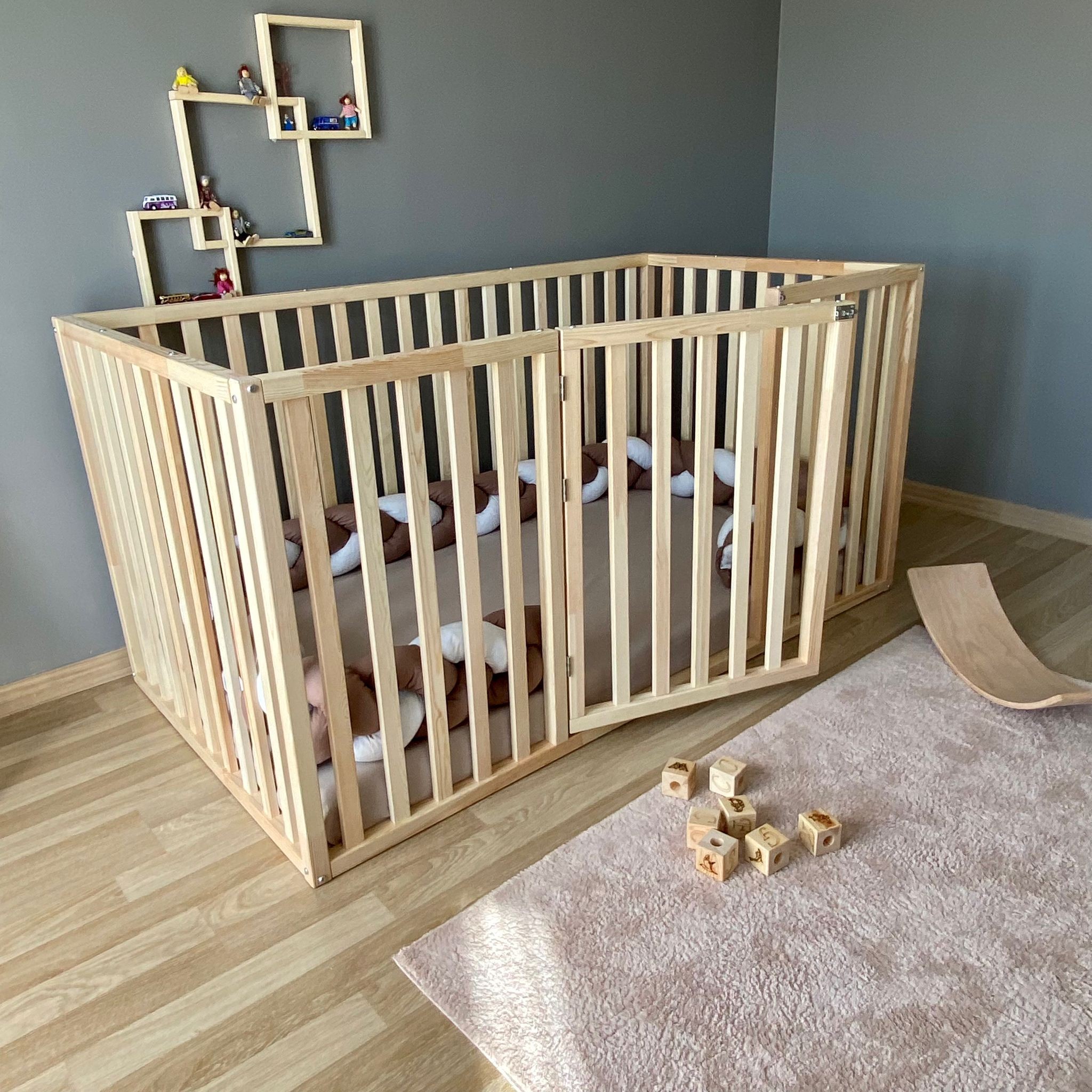 Wooden Montessori Bed - High Quality and Safety for Autistic Children