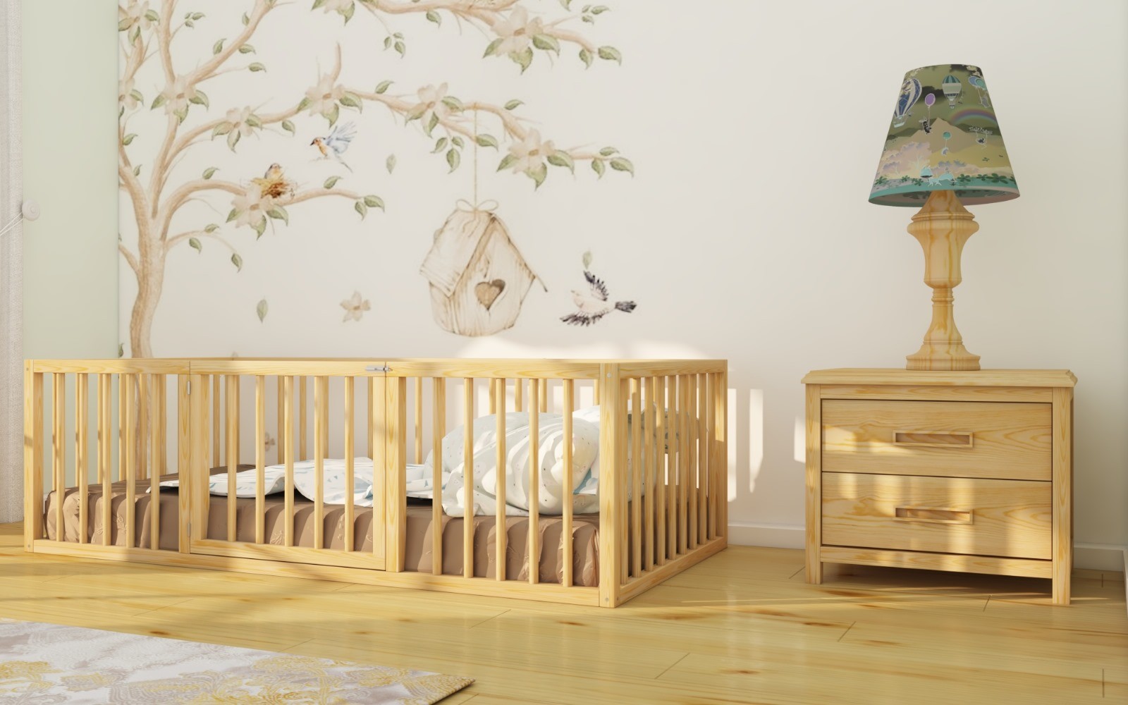 Bath - Montessori Wooden Children's Bed
