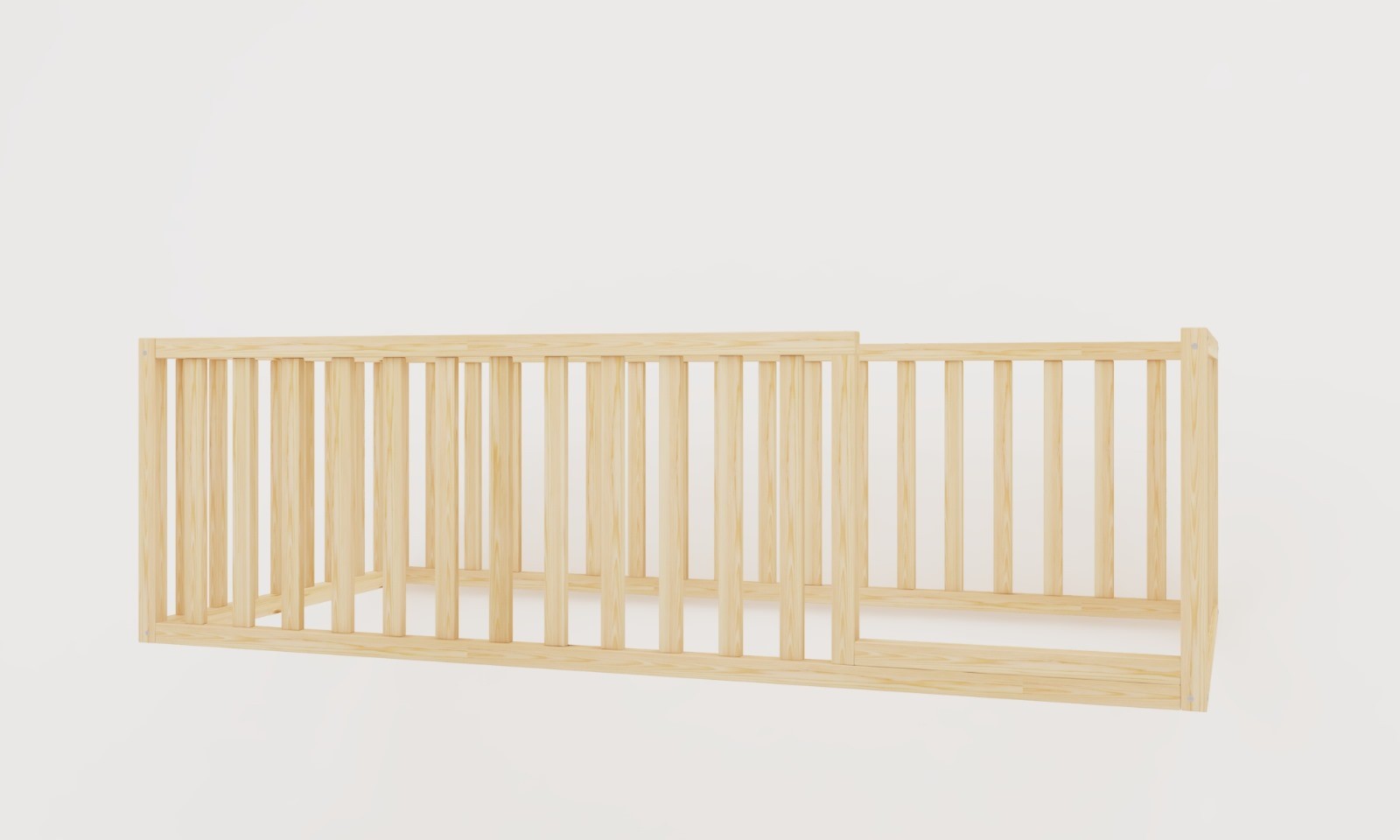 Montessori Natural Wood Floor Bed