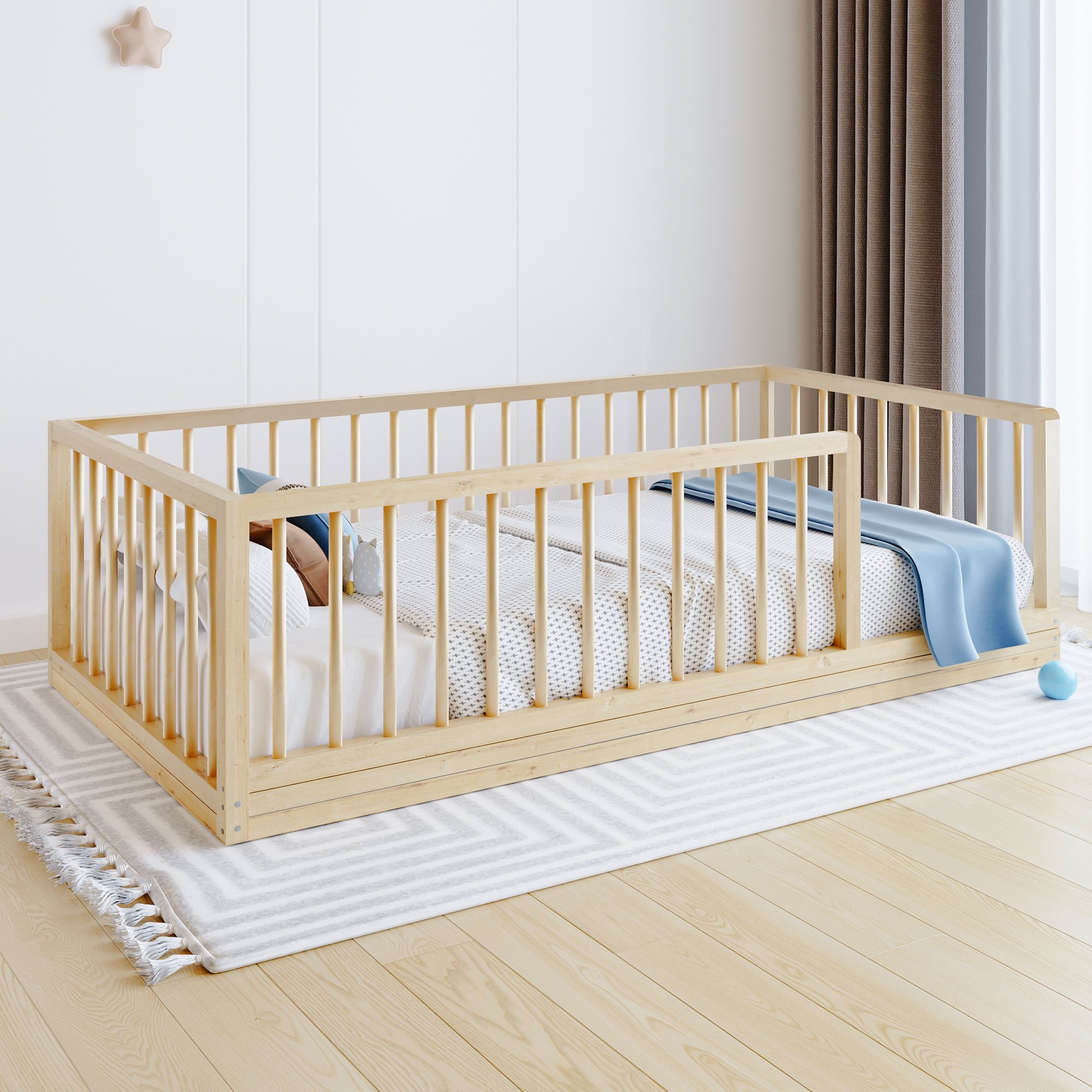 Play and Sleeping Area: Montessori Bed, Sofa