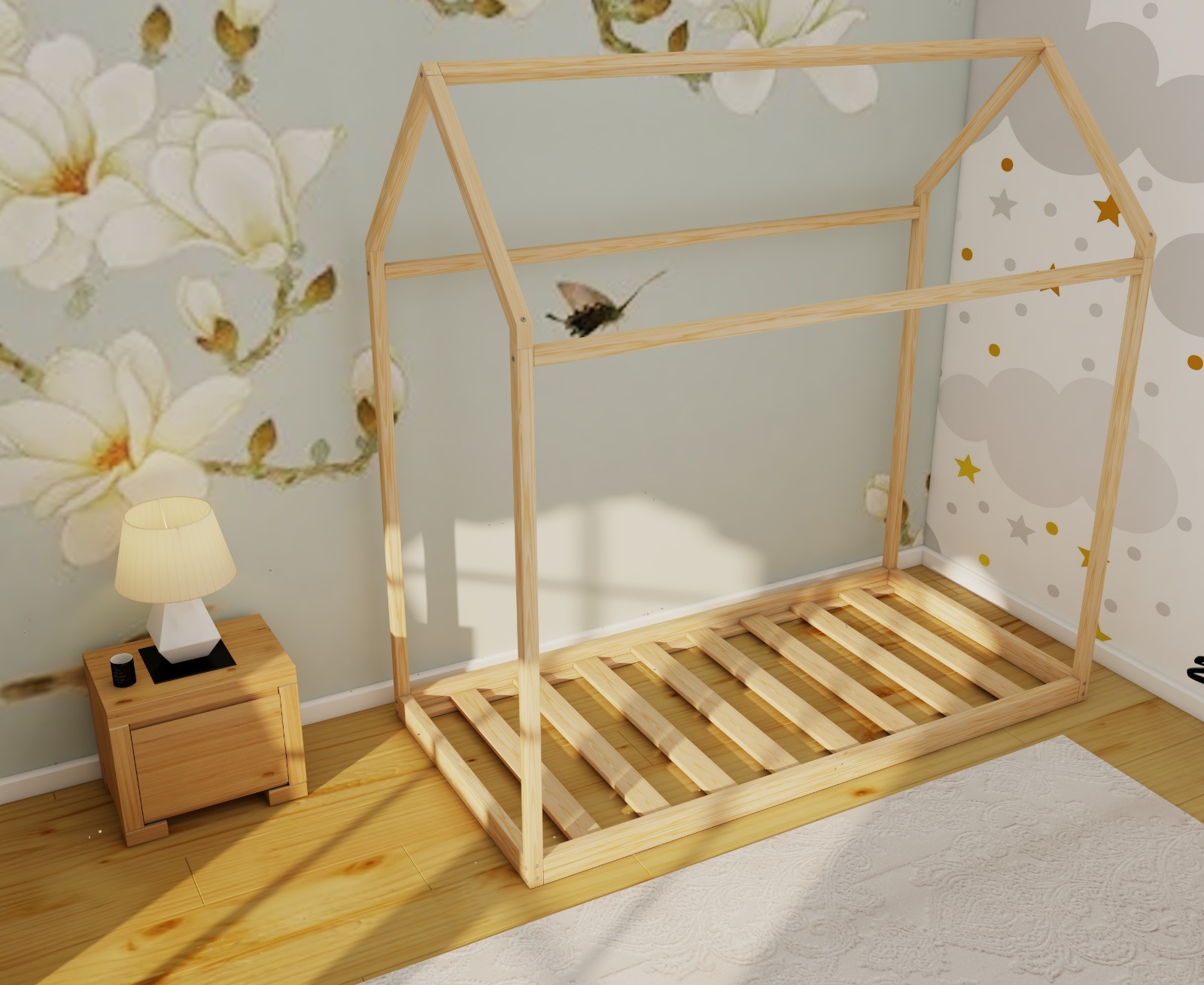 Montessori Roofed Floor Bed