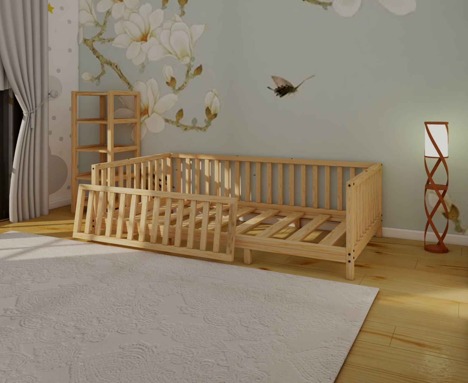 Play and Sleeping Area: Montessori Bed, Sofa