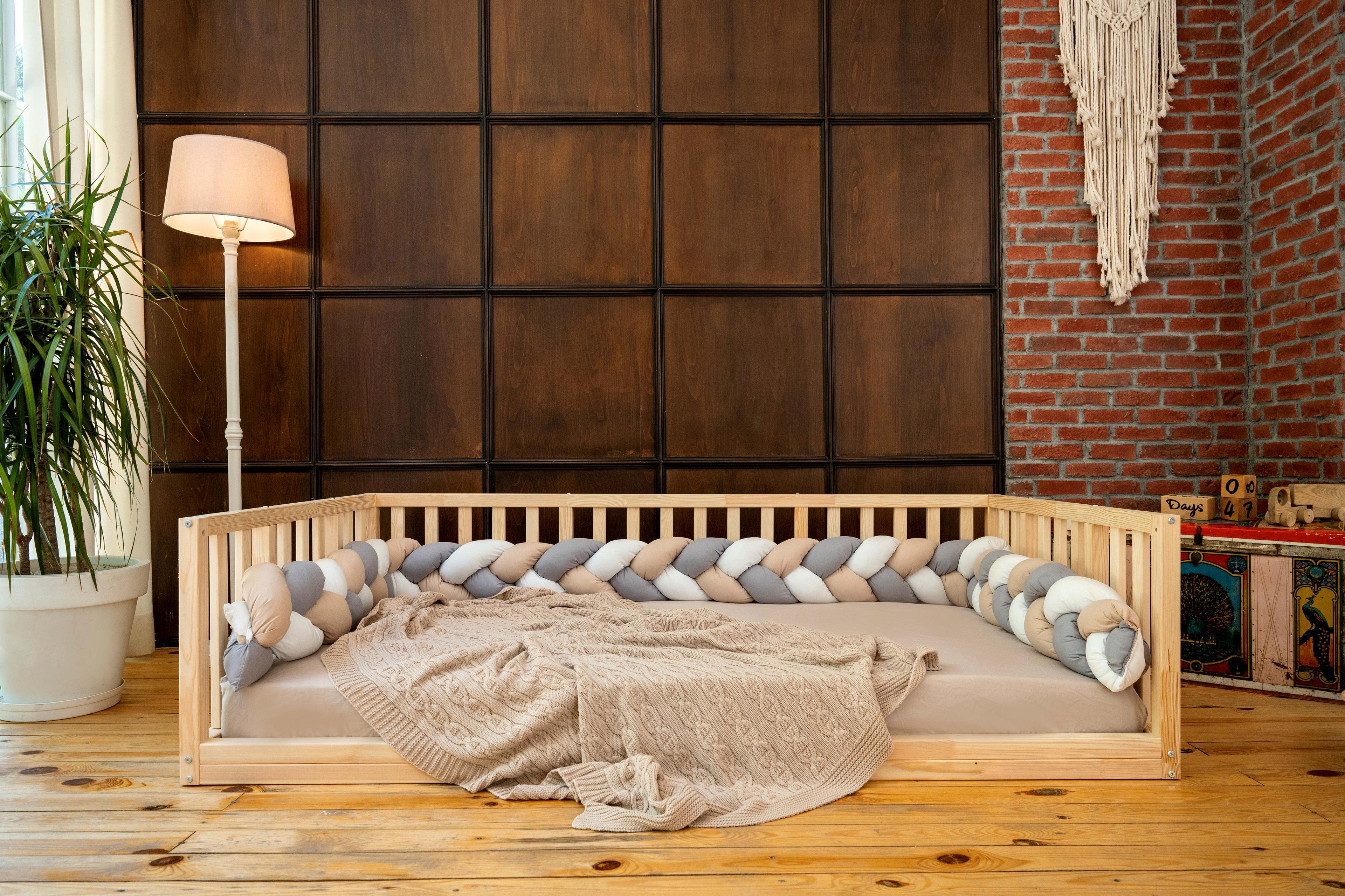 Play and Sleeping Area: Montessori Bed, Sofa