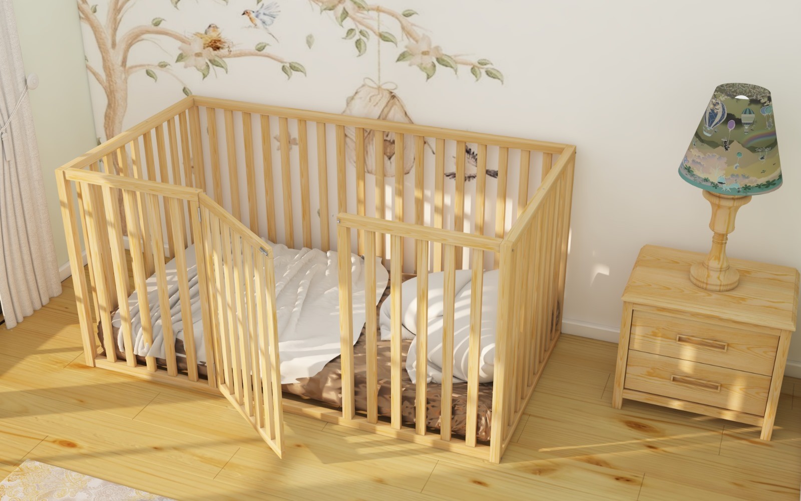 Everest - Pine Tree High Montessori Floor Bed