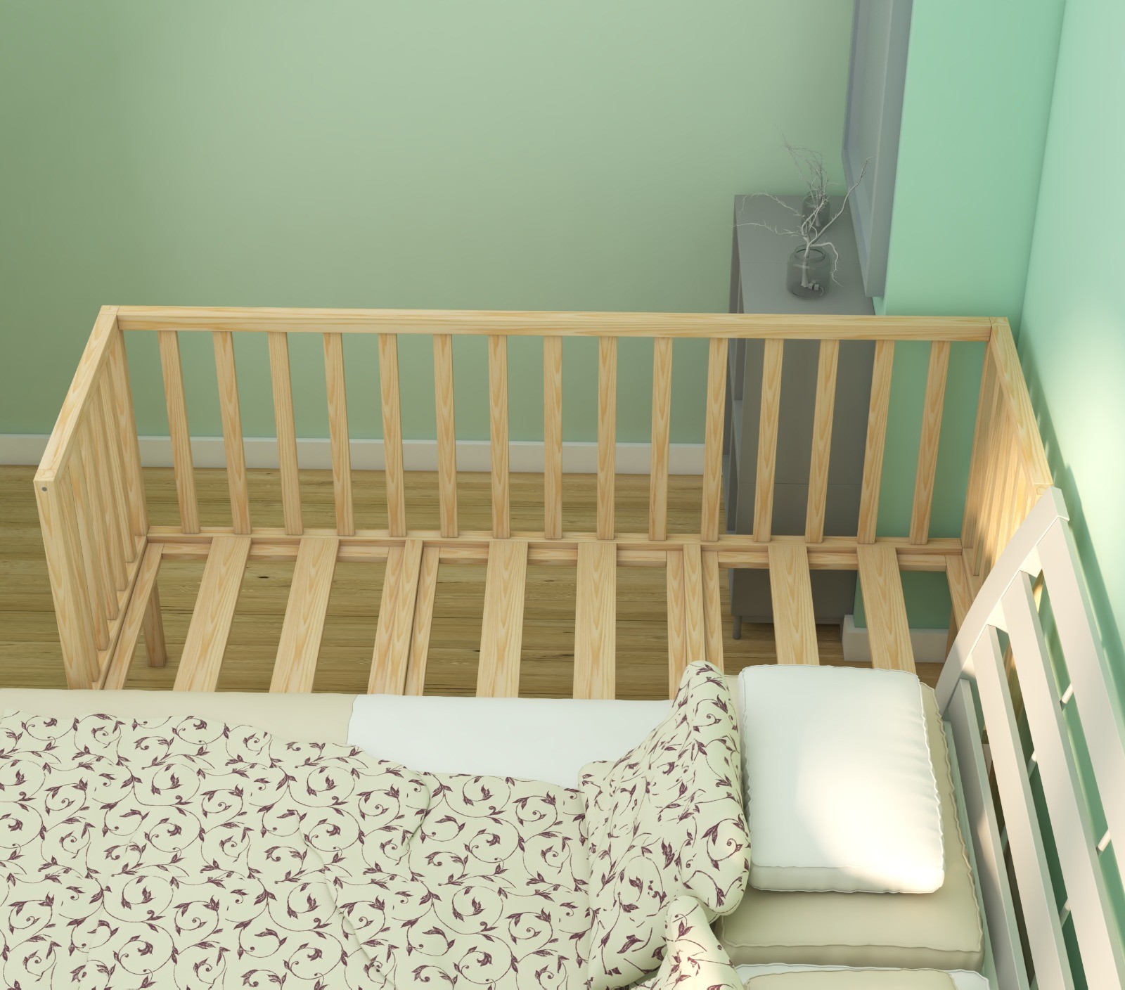 Montessori Bed Next to Mother