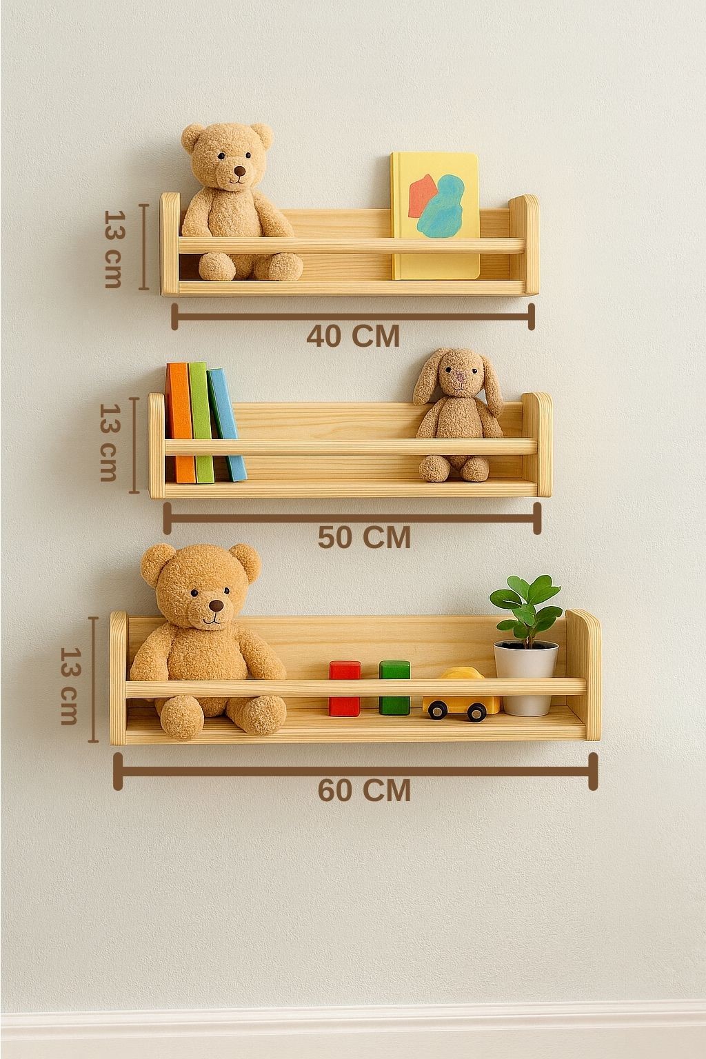 LoraRaf Montessori 3’lü Ahşap Set
