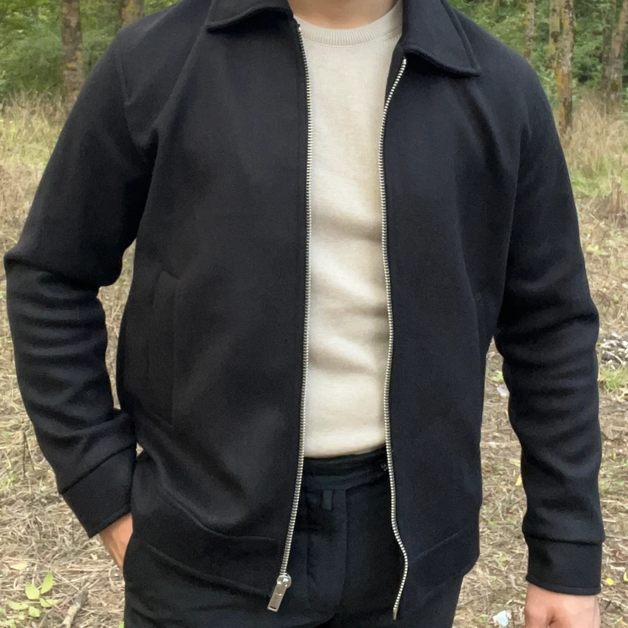 Premium Essential Kaşe Ceket - Siyah