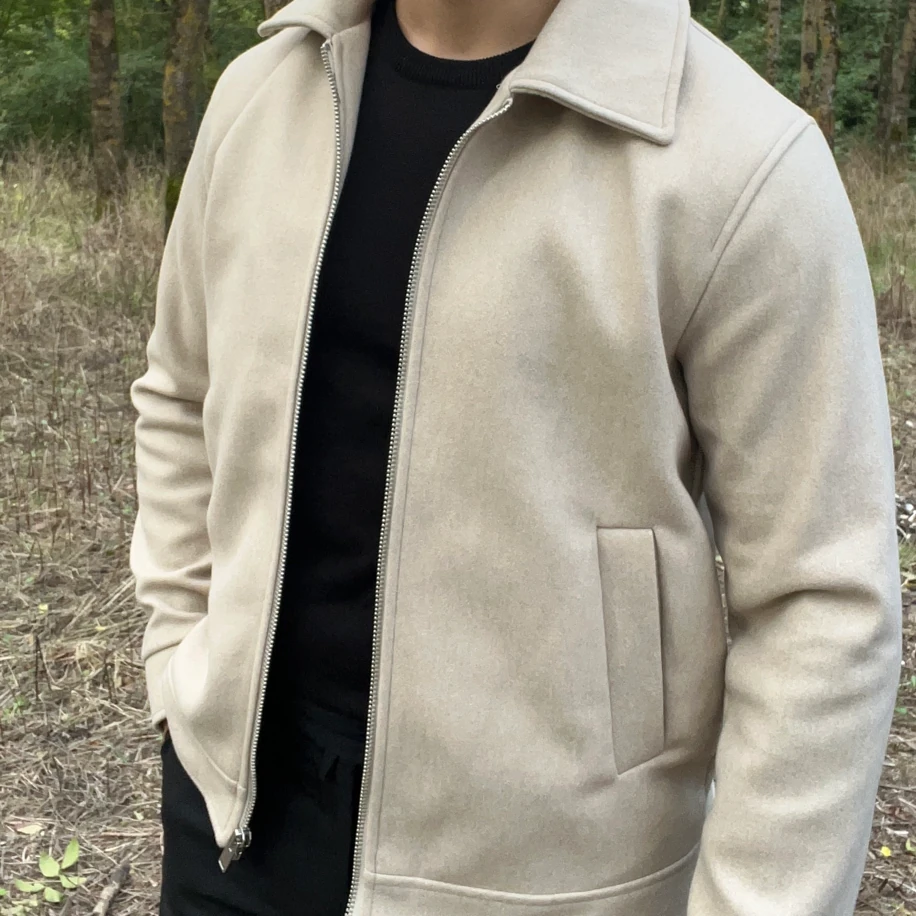 Premium Essential Kaşe Ceket - Bej