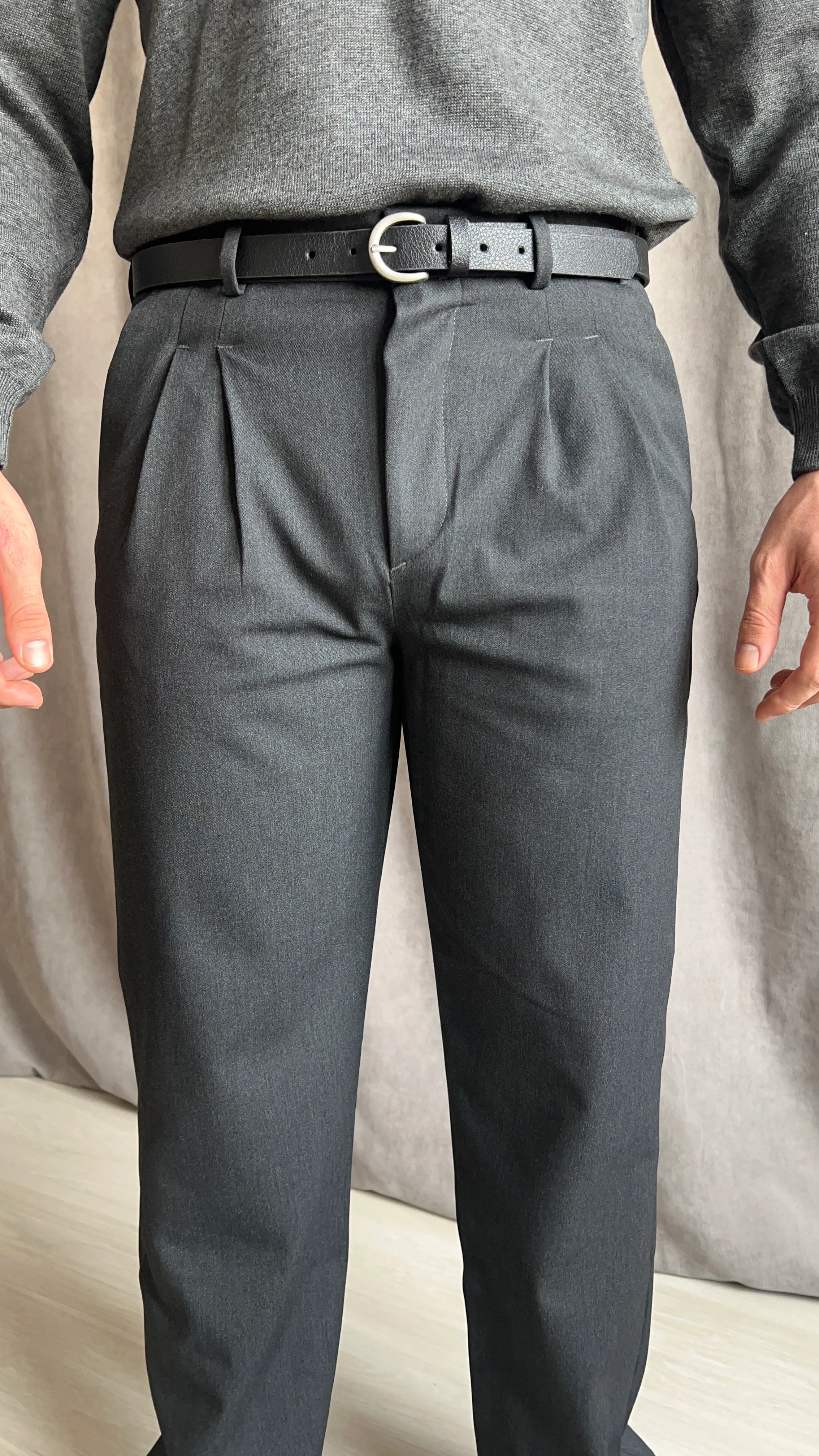 Gabardin Kumaş Baggy Pantolon