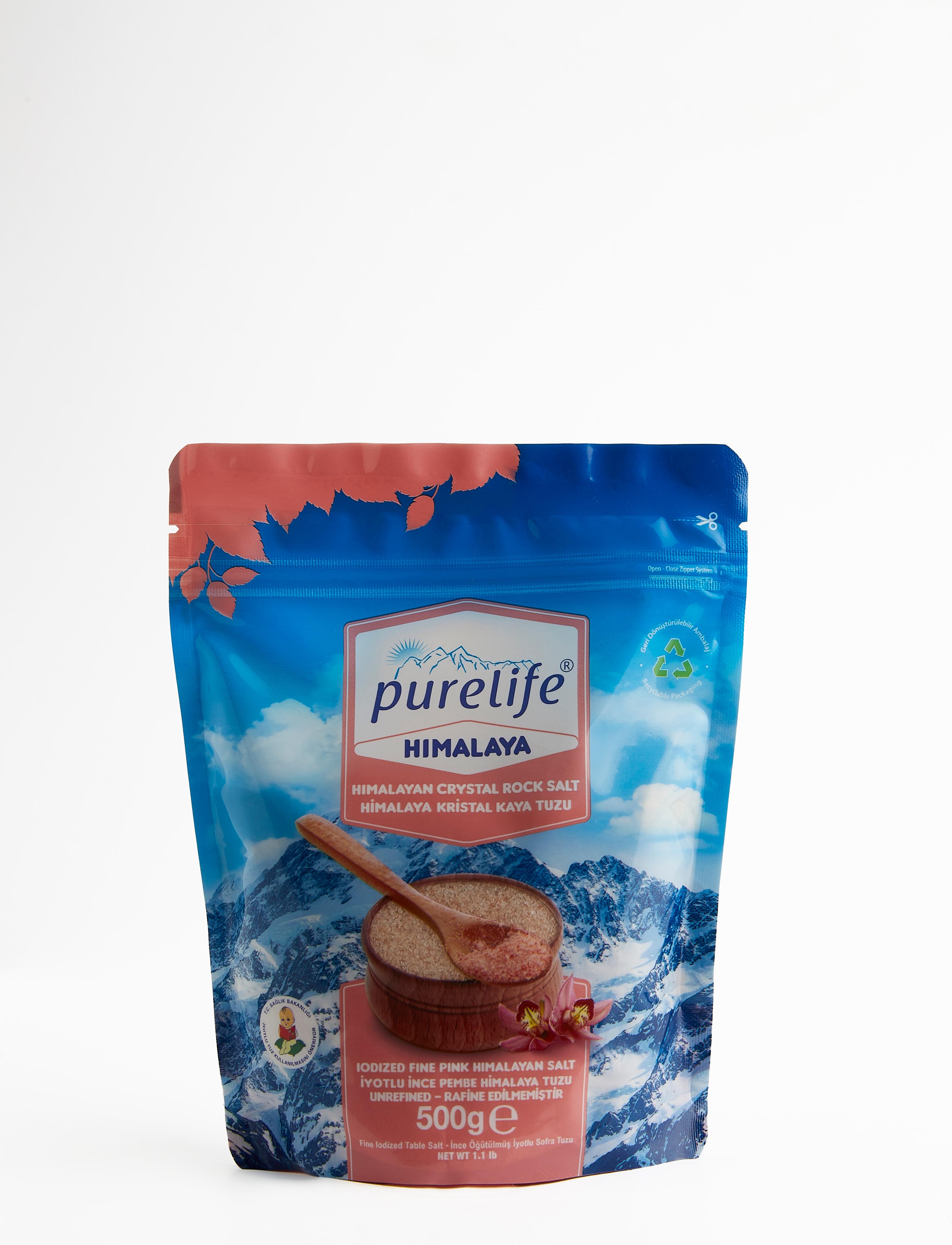 Purelife Himalaya Tuzu İyotlu İnce Pembe 500g