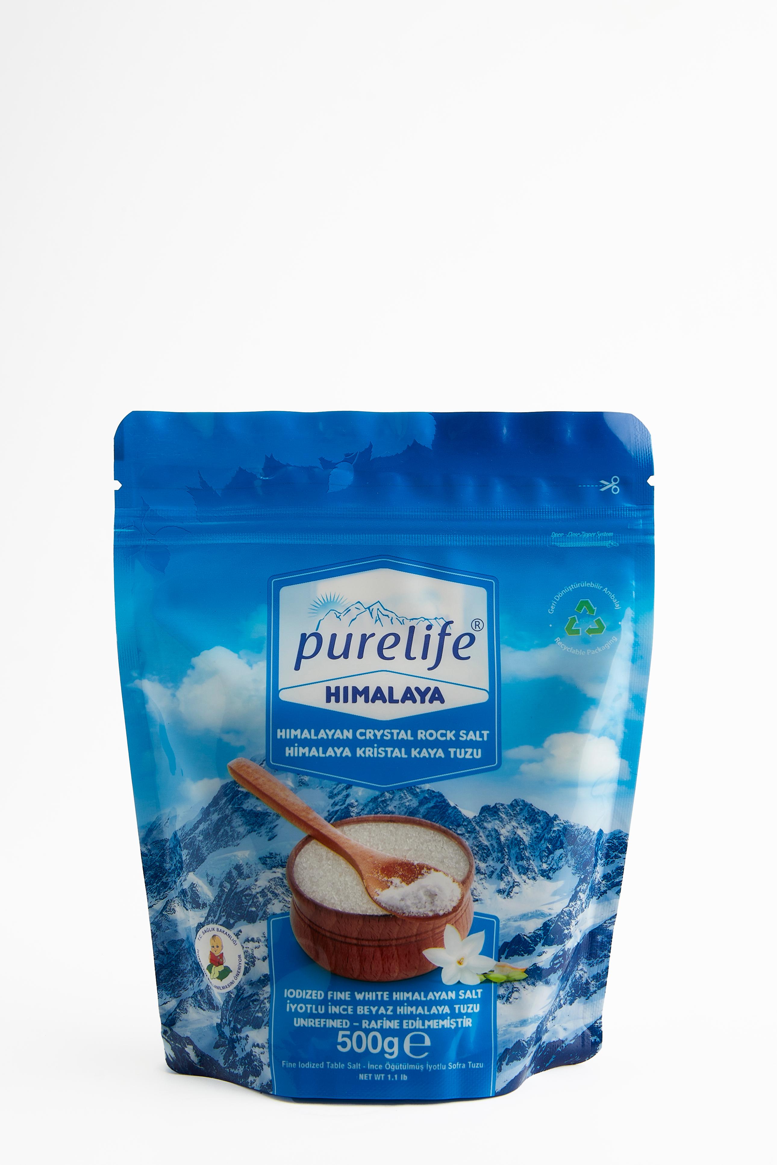  Purelife Himalaya Tuzu İyotlu İnce Beyaz 500g 