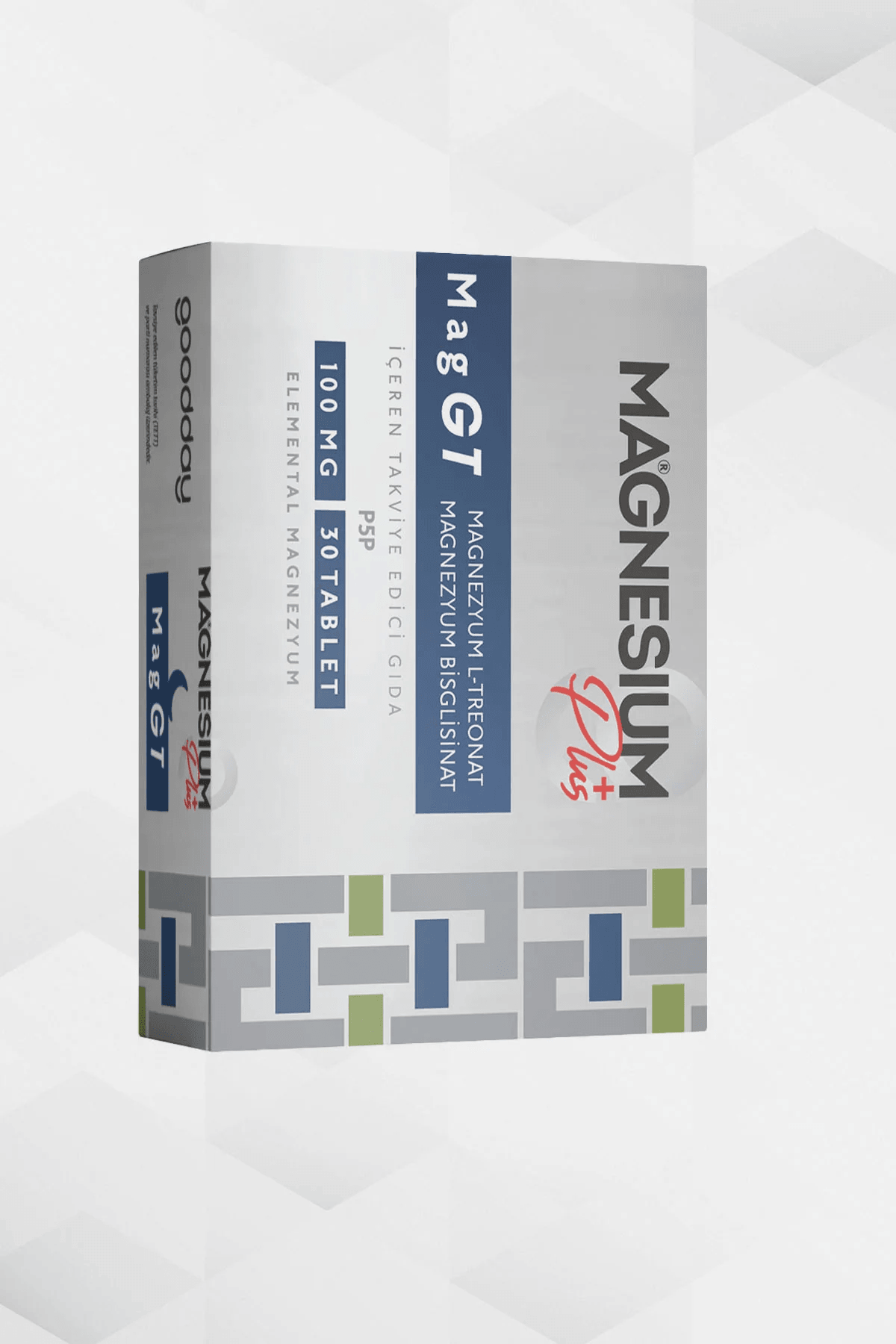 GOODDAY MAGNESIUM PLUS GT (MAGNEZYUM BİSGLİSİNAT - L-TREONAT) & P5P 30 TABLET