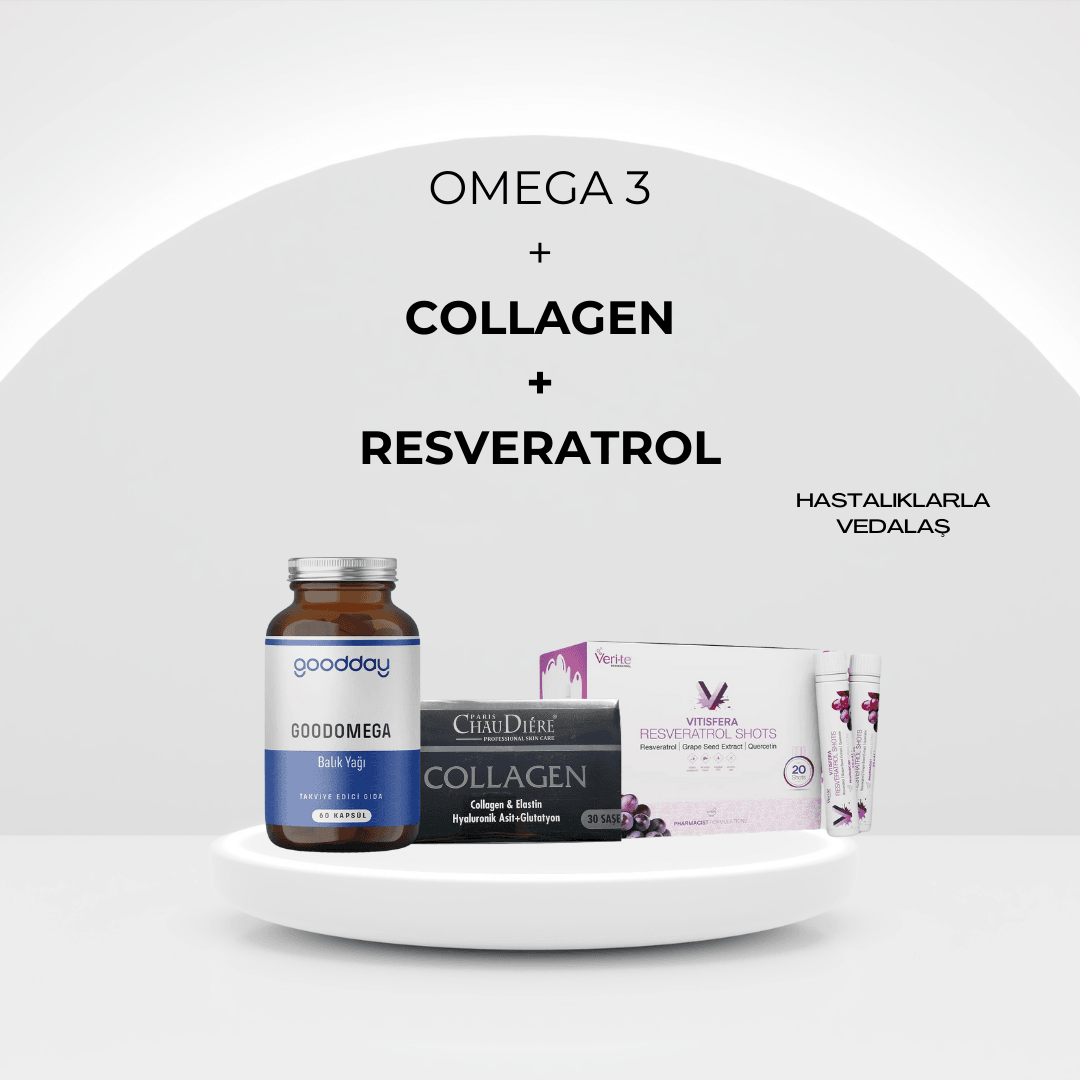 OMEGA 3 + COLLAGEN + RESVERATROL BAĞIŞIKLIK KİTİ