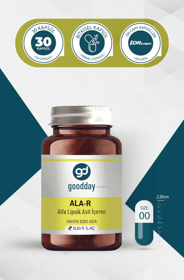 GOODDAY Na-R-ALFA LİPOİK ASİT 30 KAPSÜL TAKVİYE EDİCİ GIDA