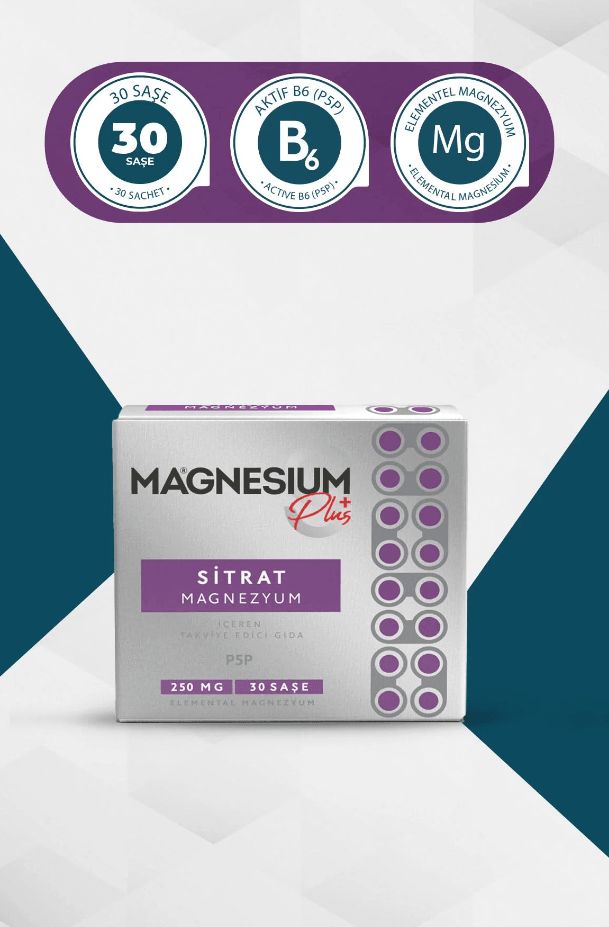 GOODDAY MAGNESIUM PLUS S (MAGNEZYUM SİTRAT) & P5P 30 Saşe