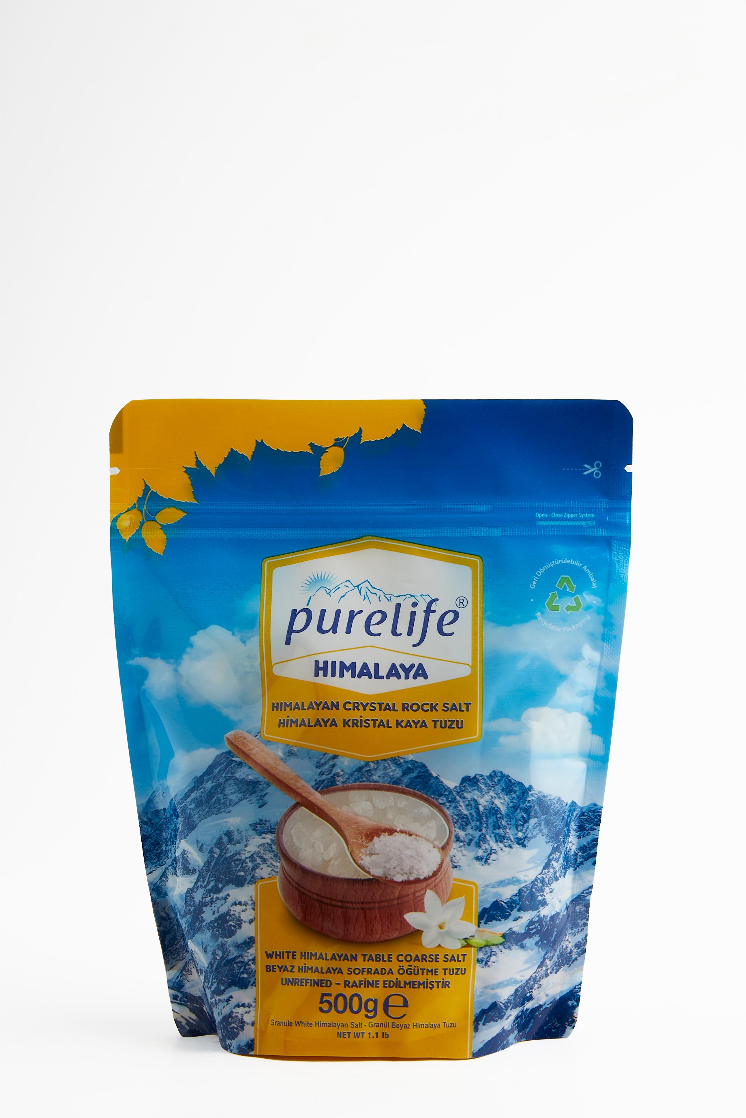 Purelife Himalaya Tuzu Granül Beyaz 500g