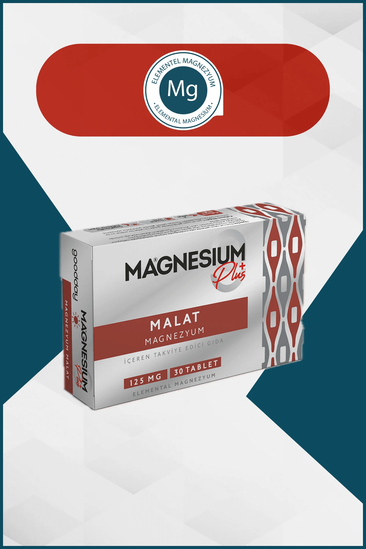 GOODDAY MAGNESIUM PLUS M (MAGNEZYUM MALAT) 30 SAŞE