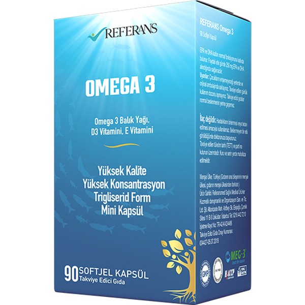 Referans Nutra Omega 3 – 90 Softjel Kapsül