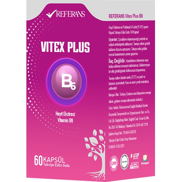 Referans Nutra Vitex Plus B6 60 Kapsül