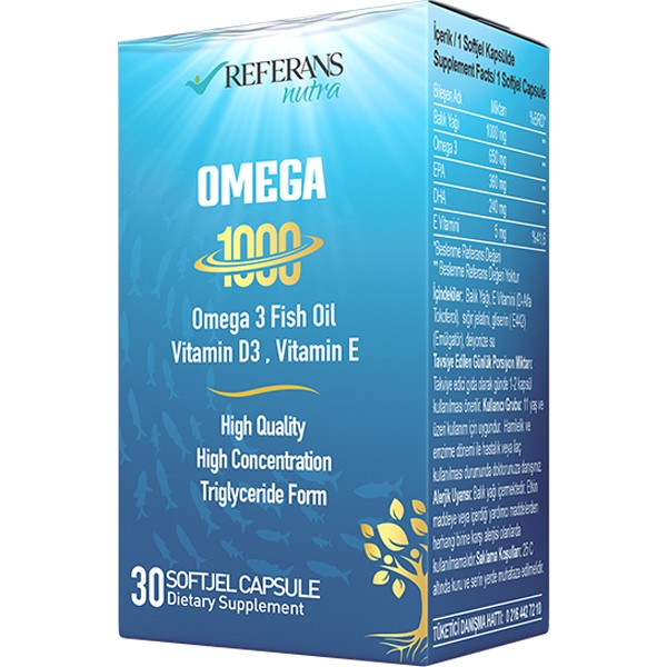 Referans Nutra Omega 1000 – 30 Softjel Kapsül