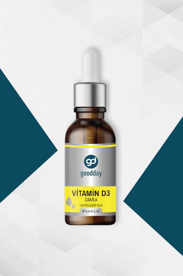 GOODDAY VİTAMİN D3 DAMLA 20 ML 1000IU TAKVİYE EDİCİ GIDA