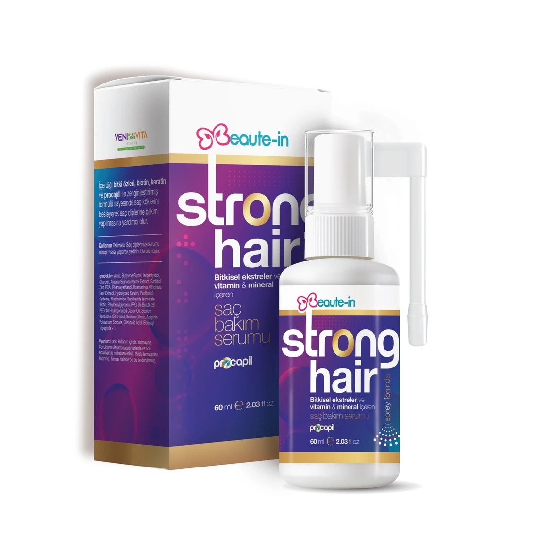Herbasist Beaute-In Strong Hair Sprey Formunda Saç Bakım Serumu