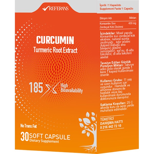 Referans Nutra Curcumin 30 Kapsül