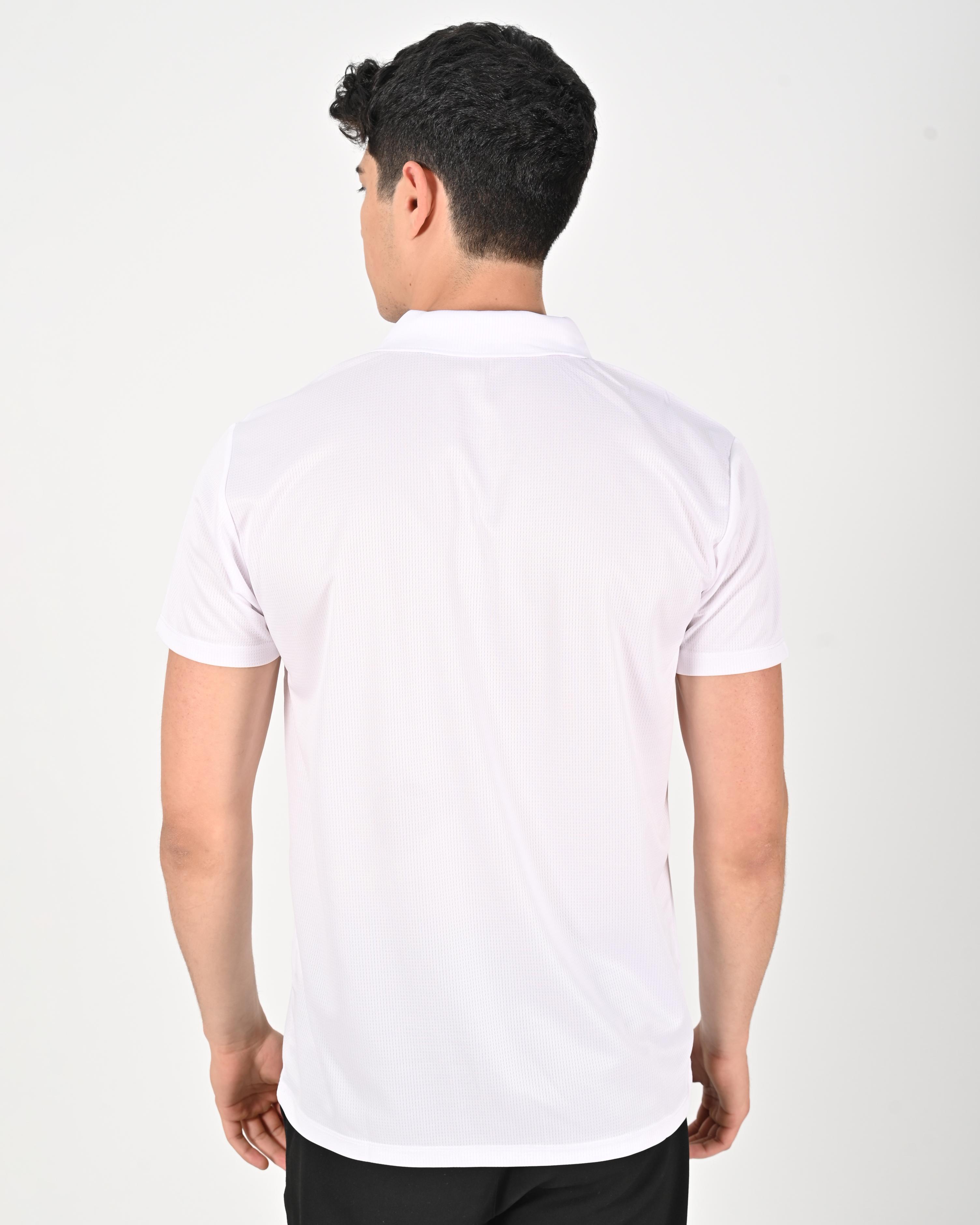 Drytouch Polo Yaka Kısa Kollu Baskılı Tişört