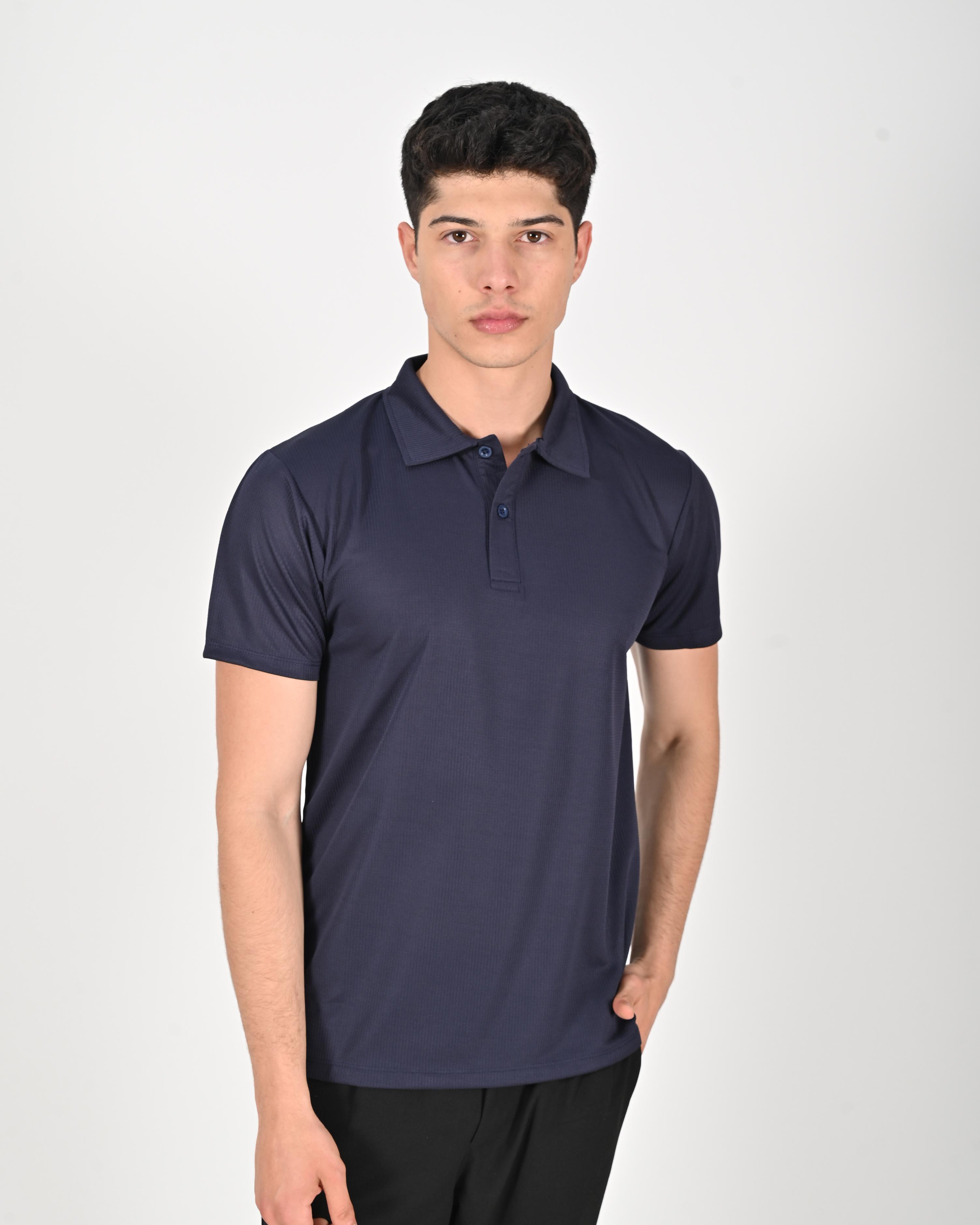 Drytouch Polo Yaka Kısa Kollu Baskılı Tişört