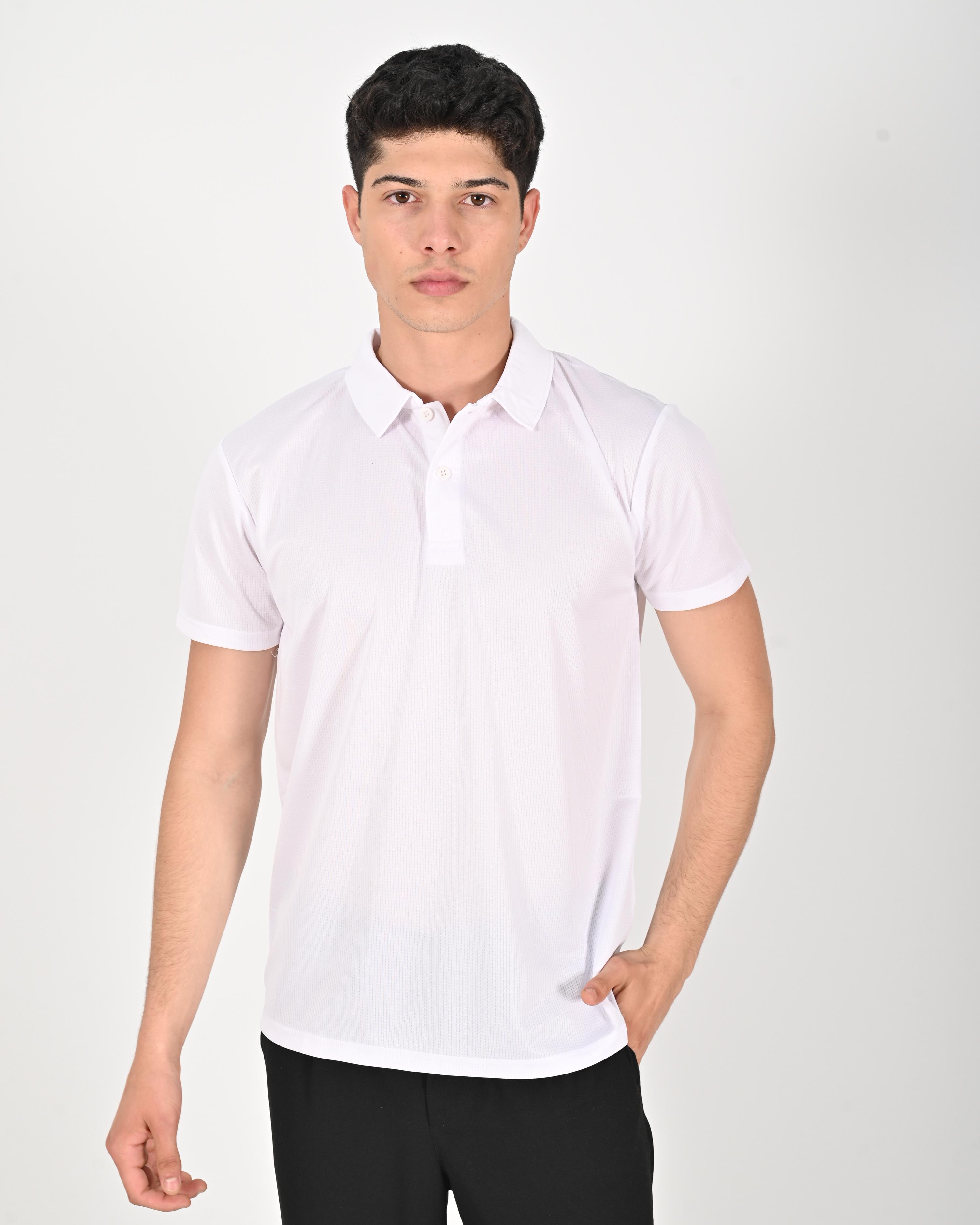 Drytouch Polo Yaka Kısa Kollu Baskılı Tişört