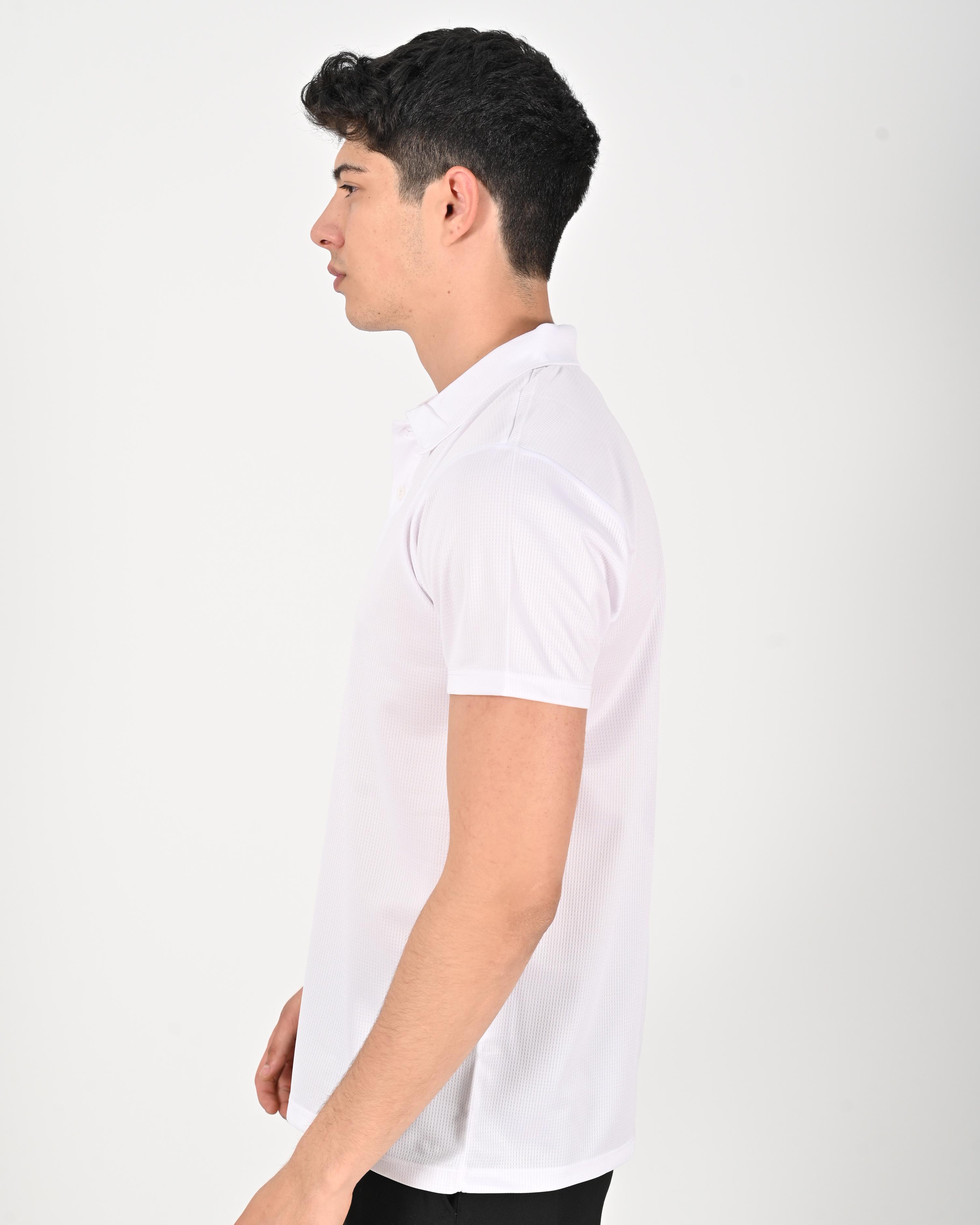 Drytouch Polo Yaka Kısa Kollu Baskılı Tişört