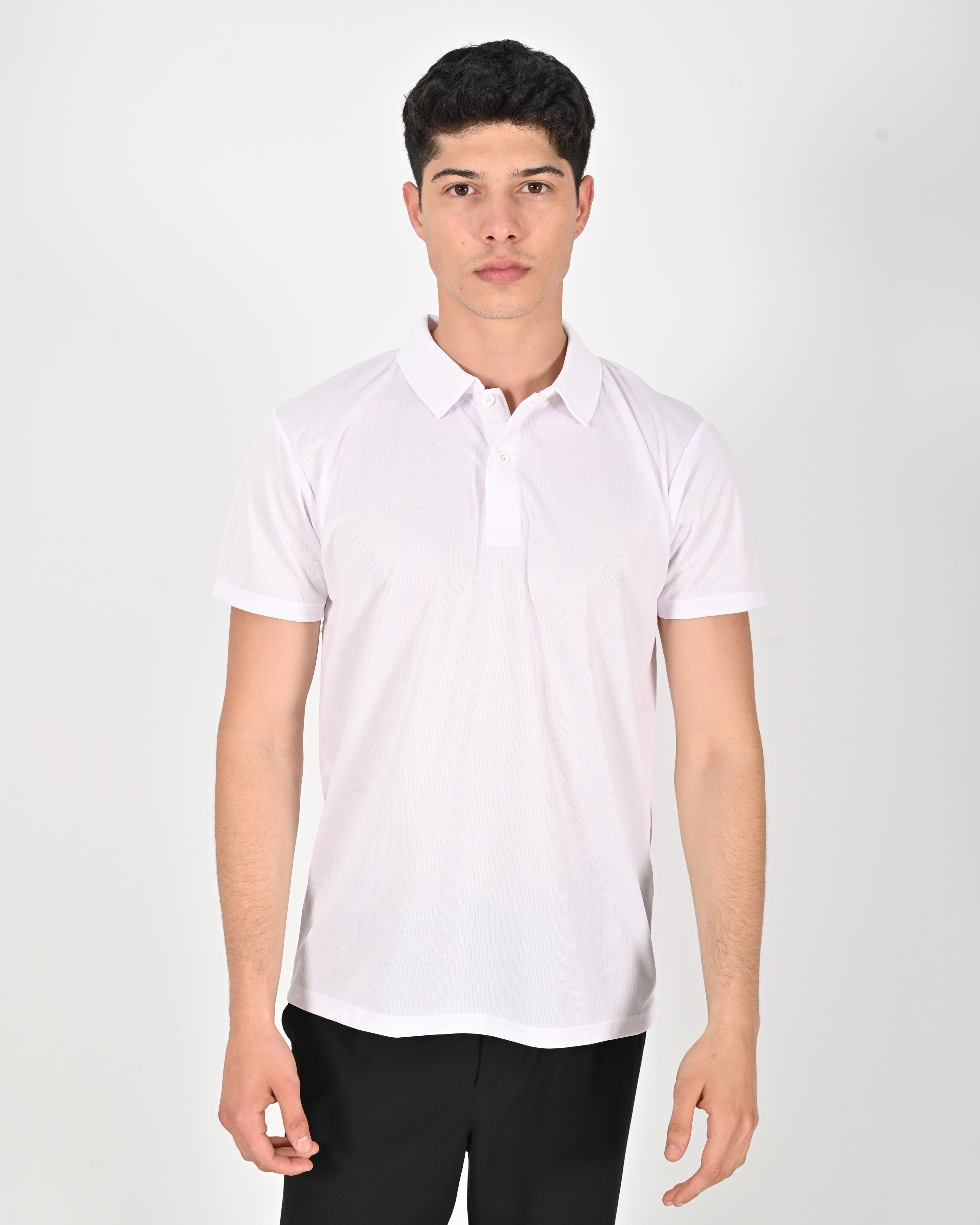 Drytouch Polo Yaka Kısa Kollu Baskılı Tişört
