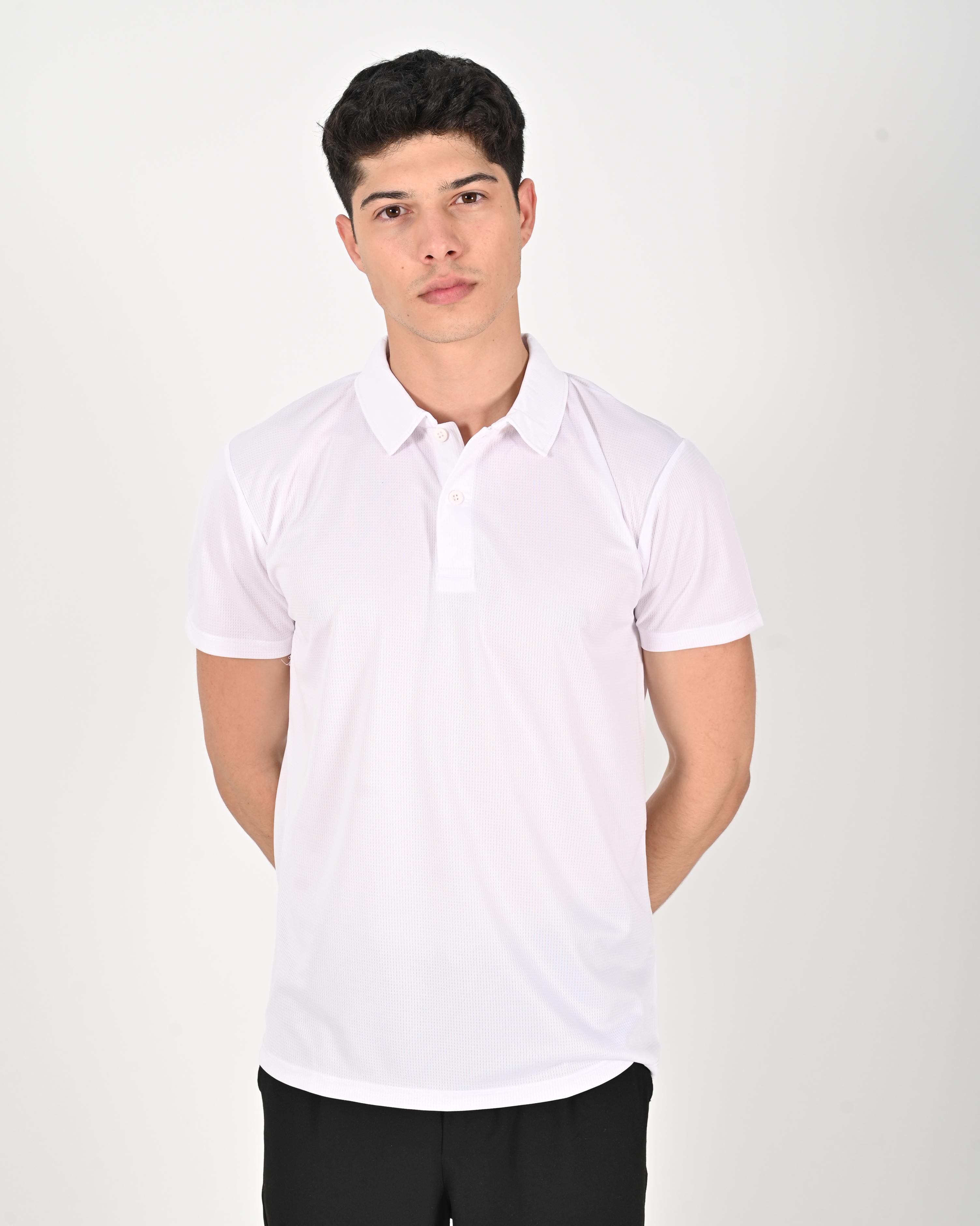 Drytouch Polo Yaka Kısa Kollu Baskılı Tişört