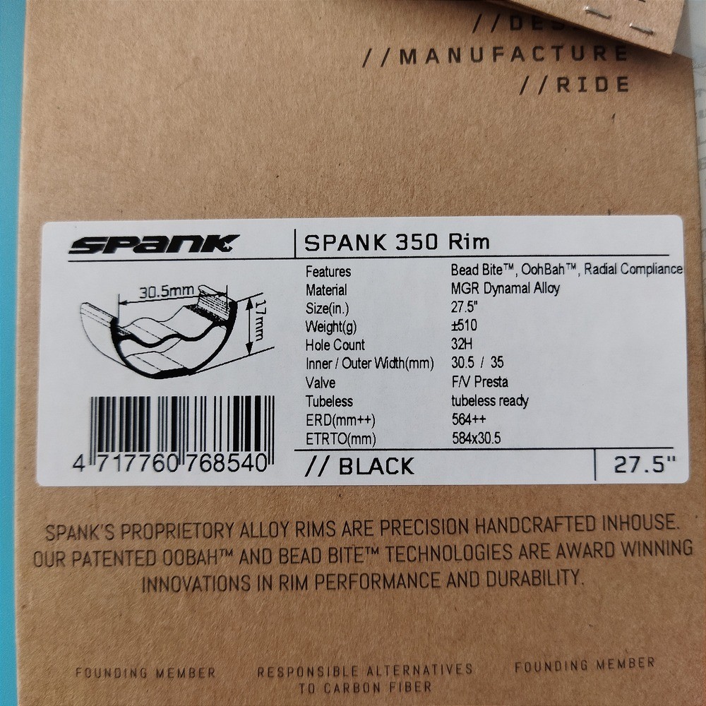 Spank 350 27.5 32 delik Jant Çemberi